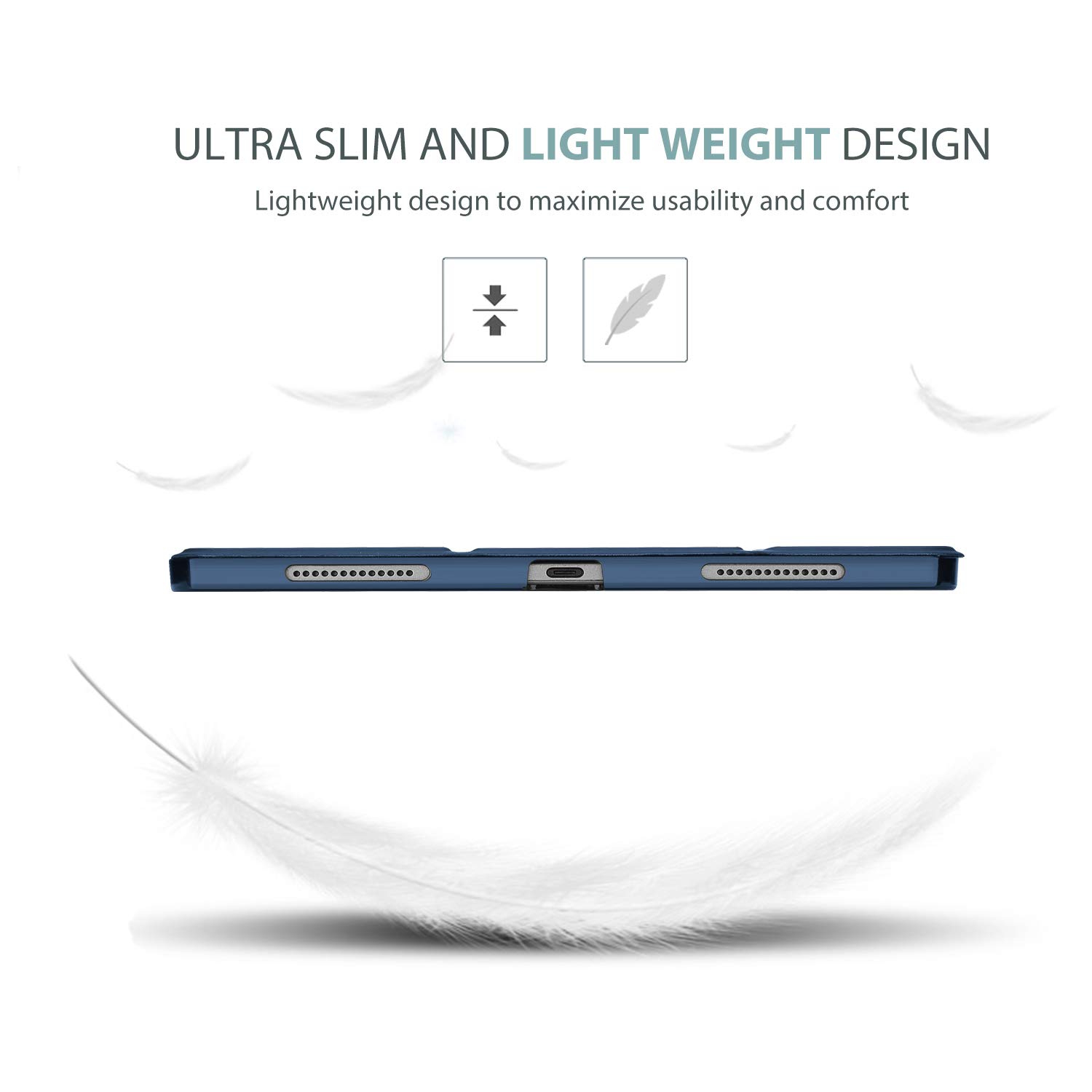 ProCase for New iPad Air 4 10.9 Inch 2020, Slim Stand Hard Back Shell Smart Cover for iPad Air 4th Generation Support Apple