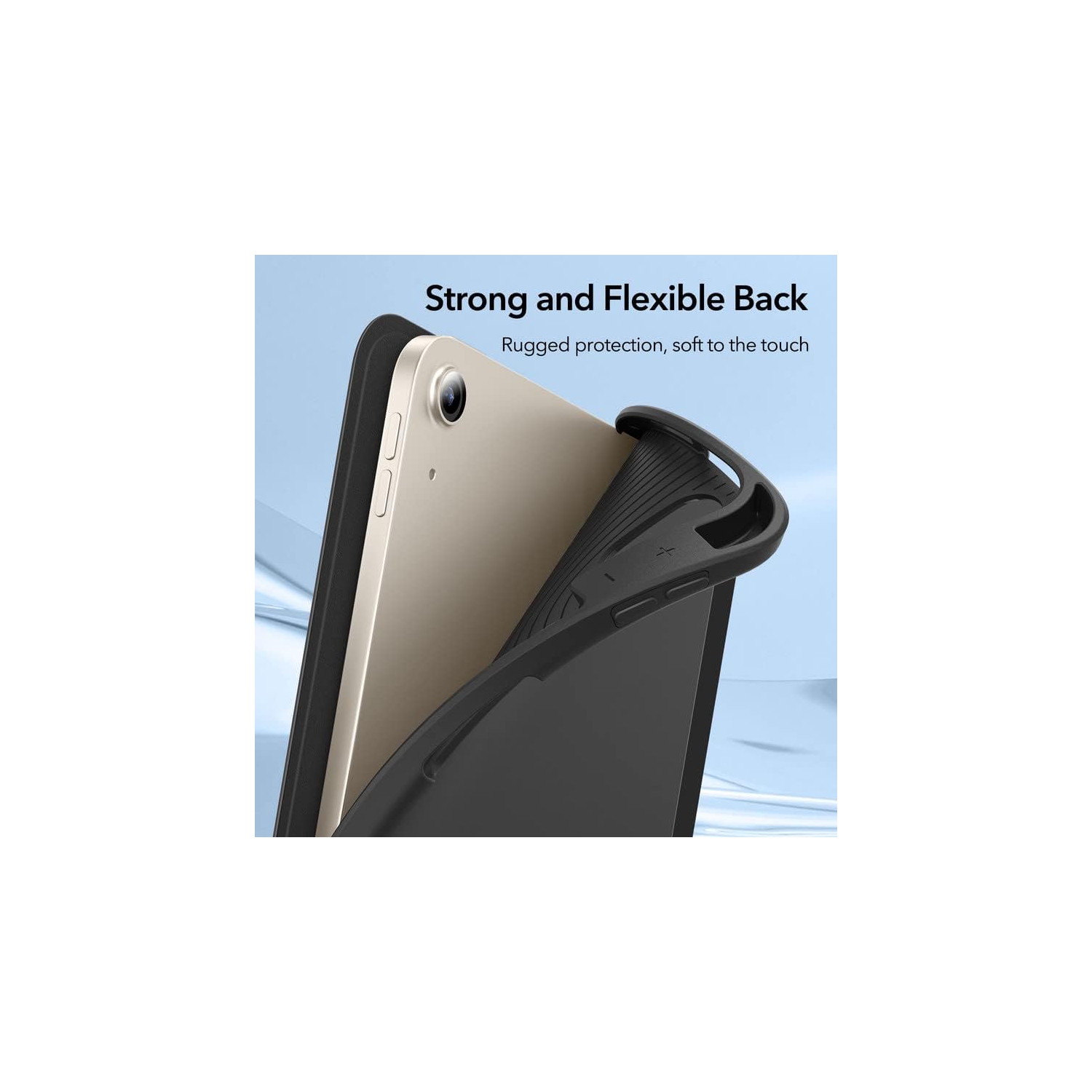 navor iPad Air 5th Generation Case, iPad Air 4th Generation Case, iPad Air 5/4(2022/2020, 10.9 inch) with Pencil Holder, Soft Flexible Case, Rebound