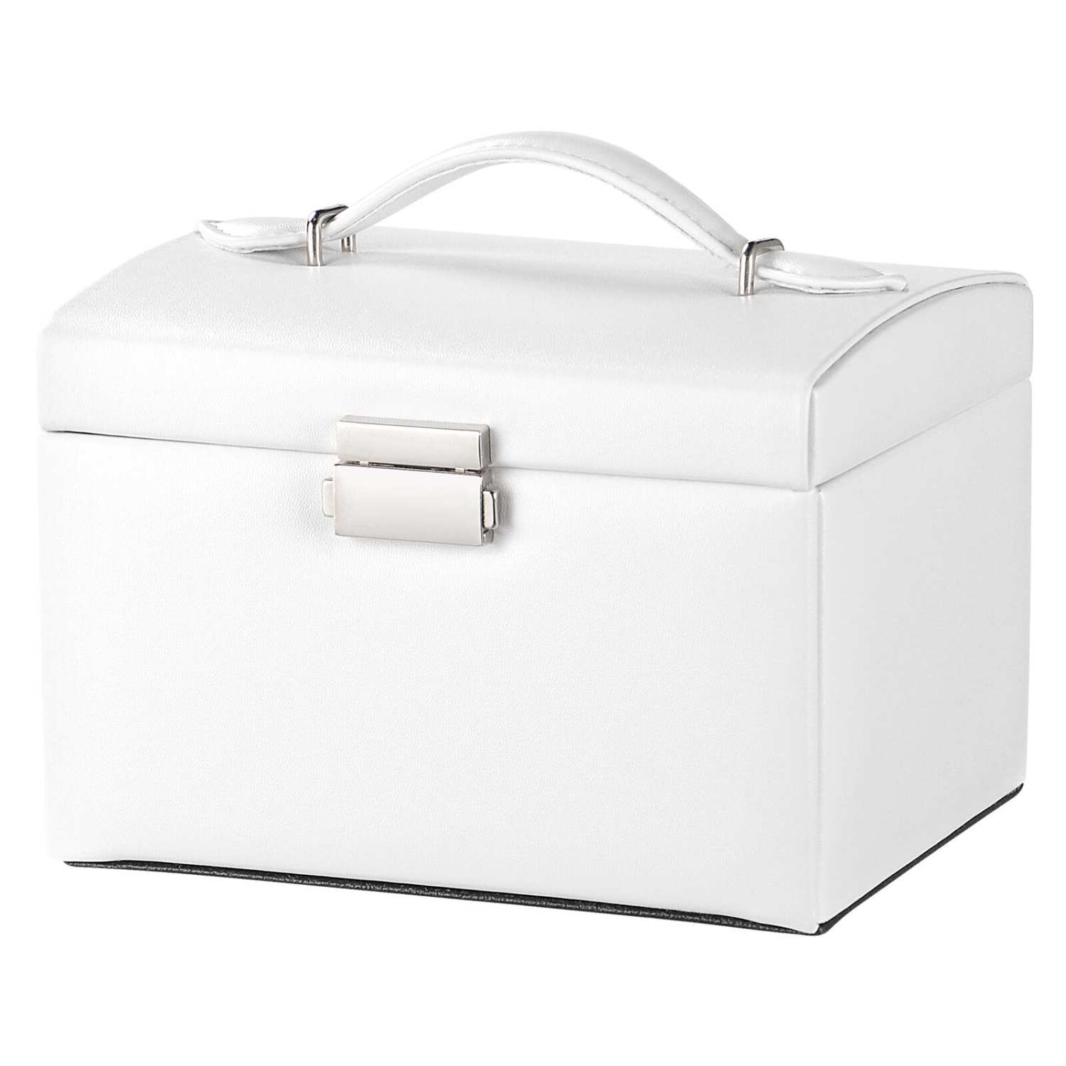 Boîtes à bijoux en cuir PU Storage OrganizerTravel Case Vitrine à bijoux multicouche avec miroir