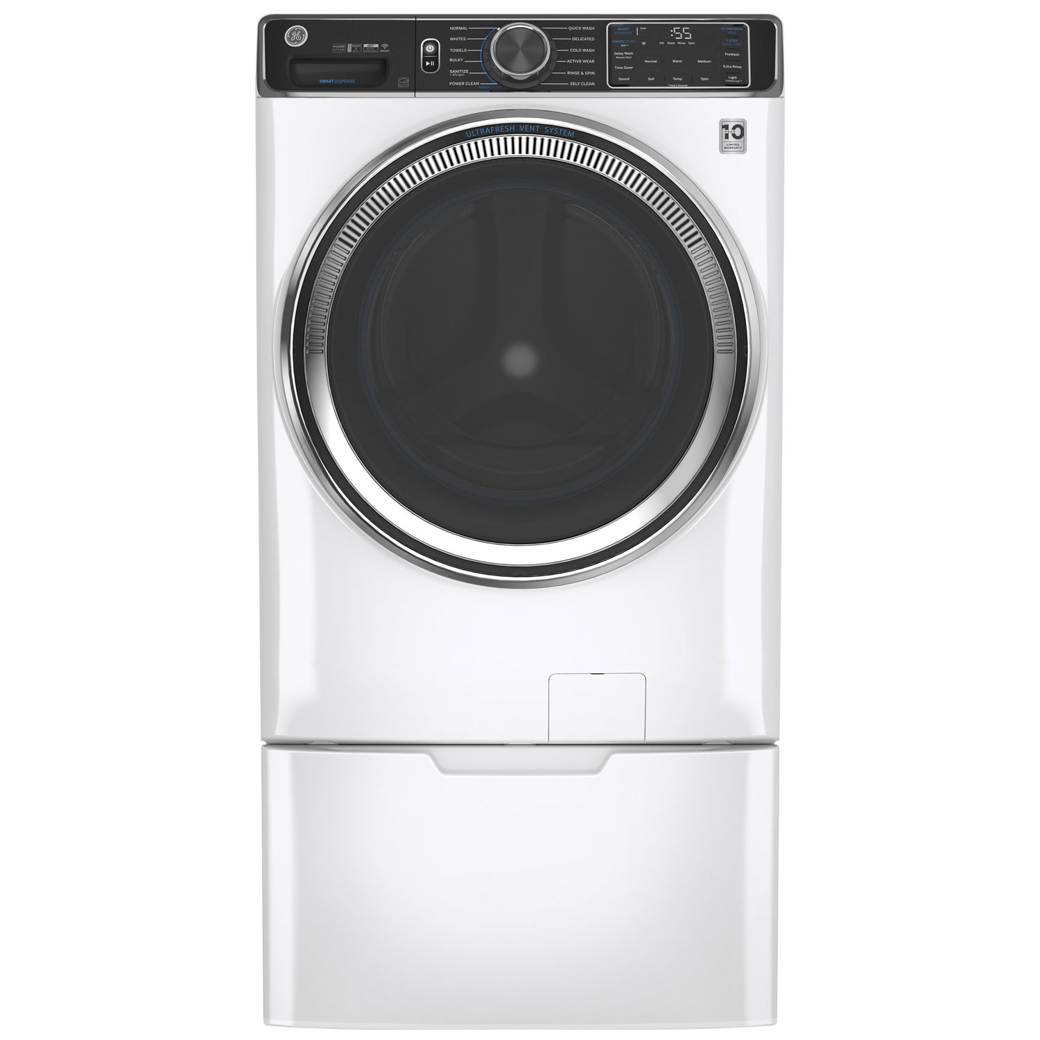 GE 28" Laundry Pedestal - White