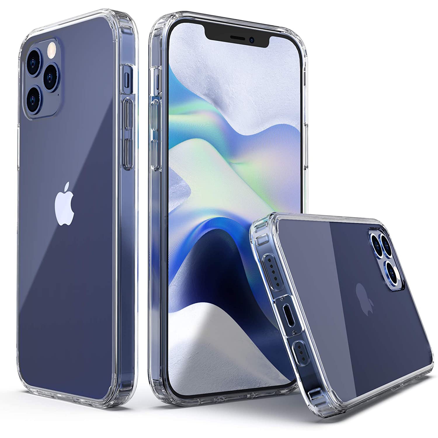 Étui protecteur mince Crystal Clear pour iPhone 12/iPhone 12 Pro