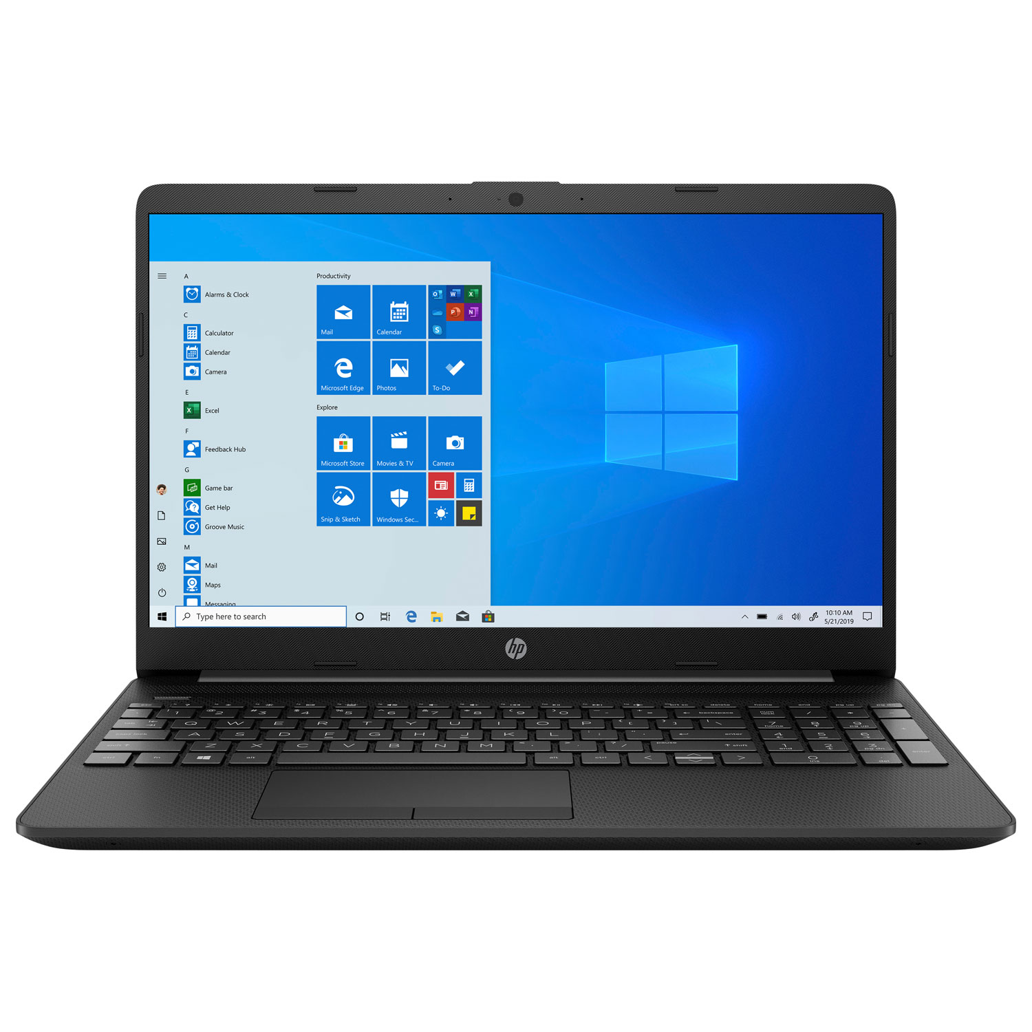 HP 15.6" Laptop - Jet Black (AMD Athlon Silver 3050U/500GB HDD/4GB RAM/Windows 10)