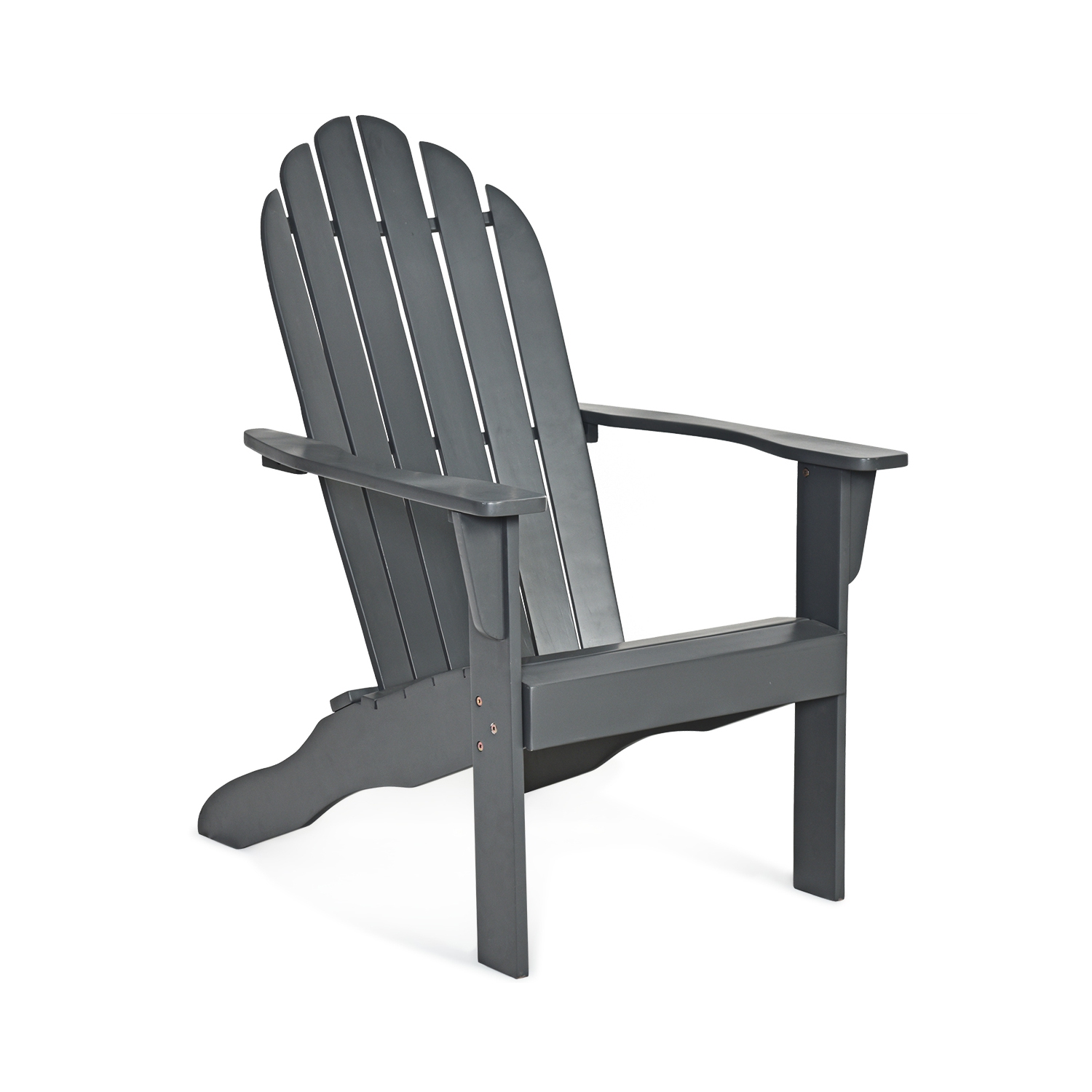 Fauteuil Adirondack extérieur de Costway, meubles de jardin en bois massif