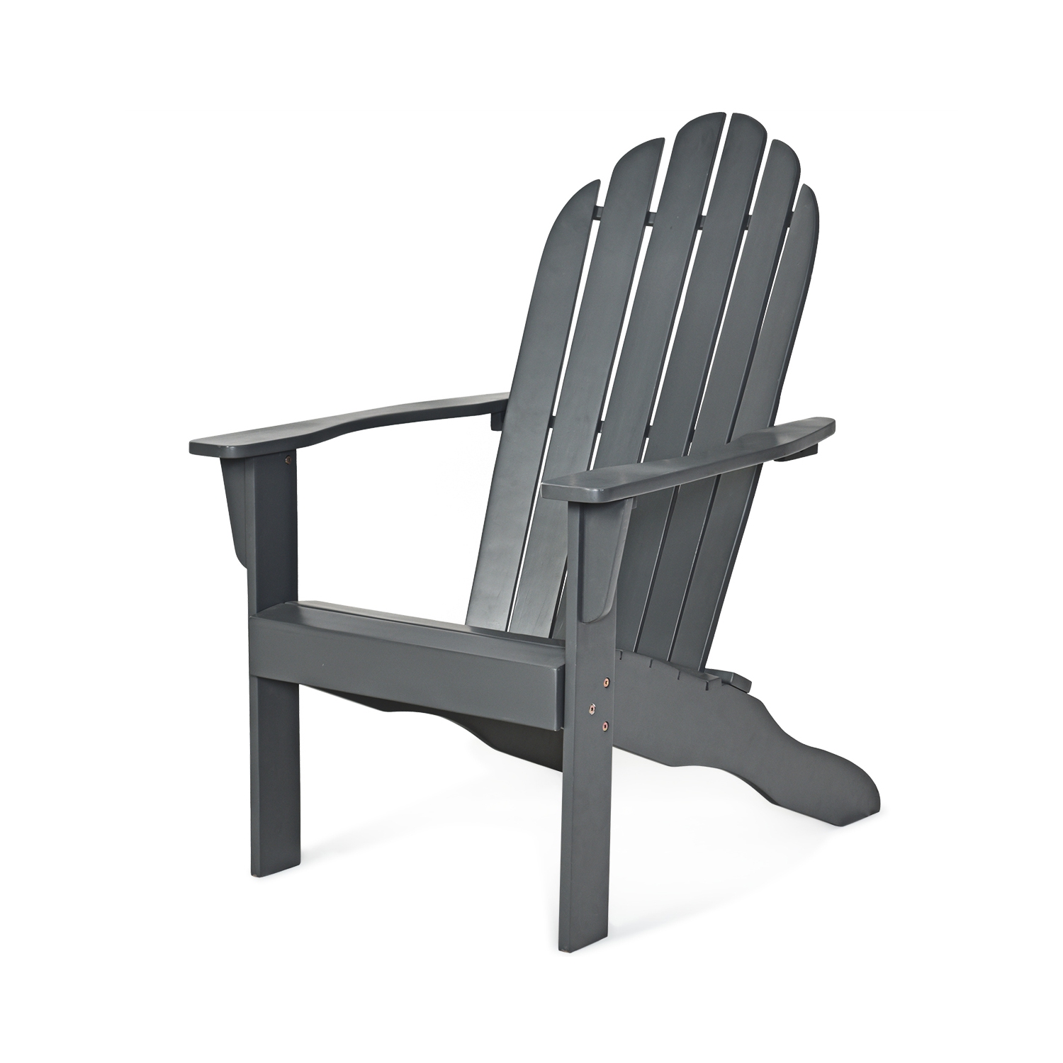 Fauteuil Adirondack extérieur de Costway, meubles de jardin en bois massif
