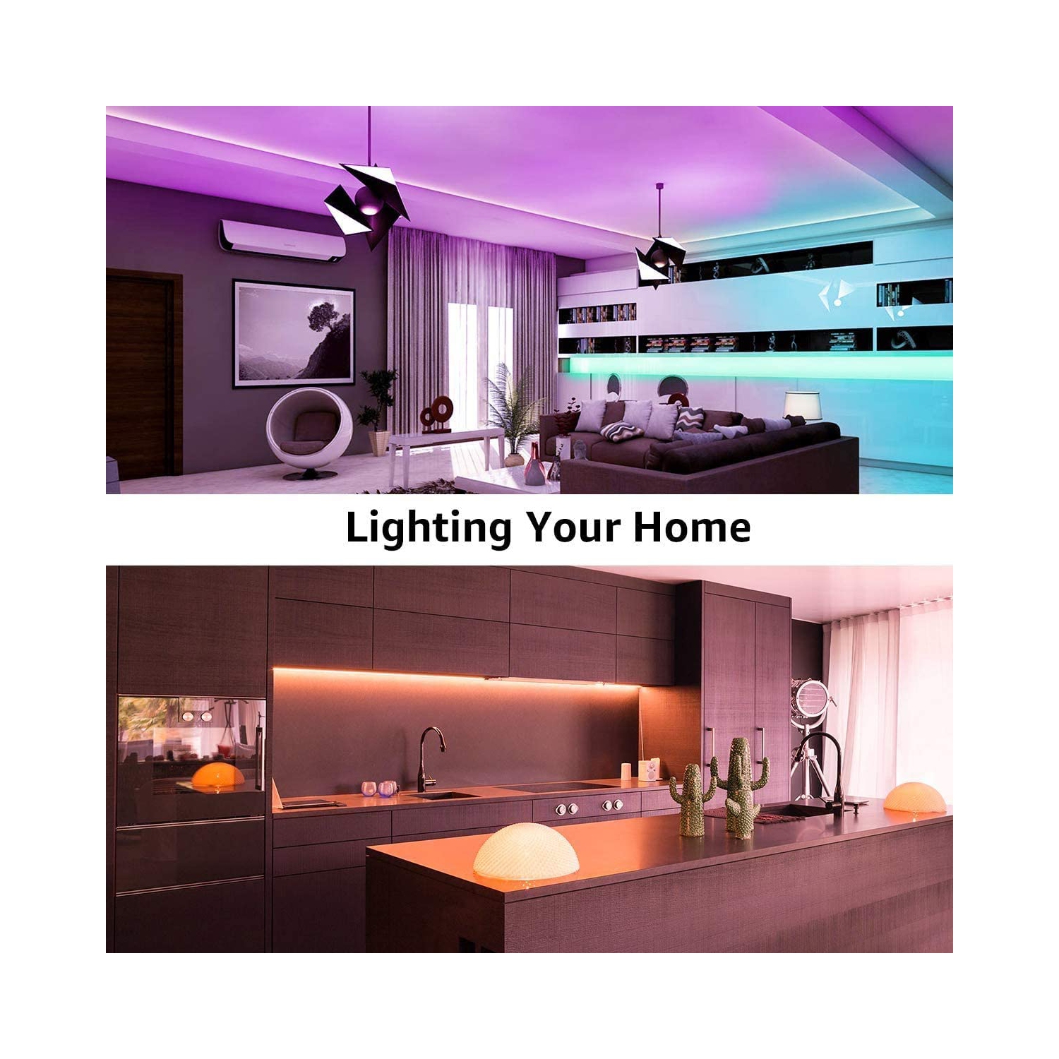 BANDE DEL DE 10 M/32,4 pi avec 600 DEL par mètre 5050 bandes lumineuses RVB Câble pour ruban à langer étanche + 44 adaptateurs de chargement à