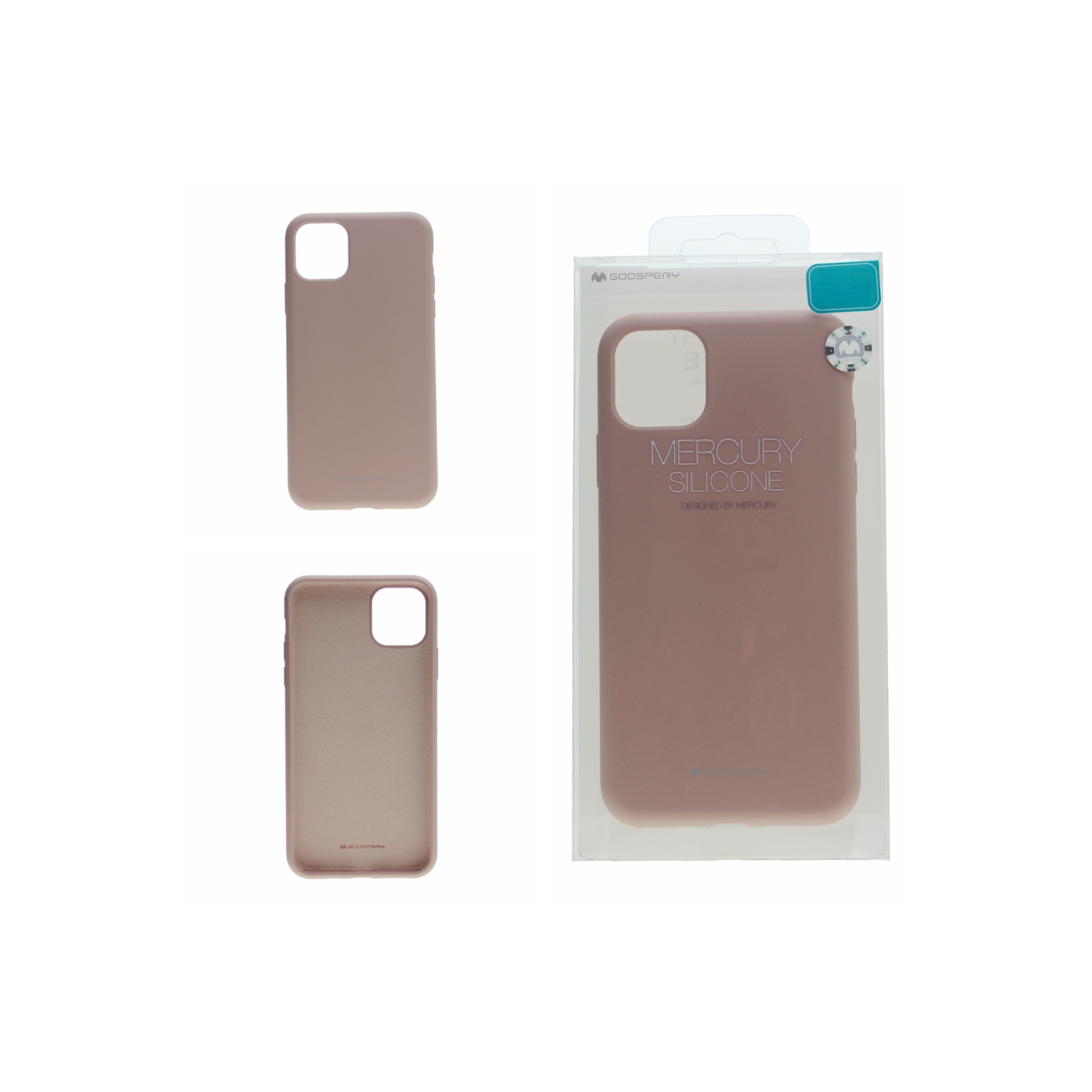 TopSave Goospery Silicone Case For Iphone 12 Mini, Pink Sand