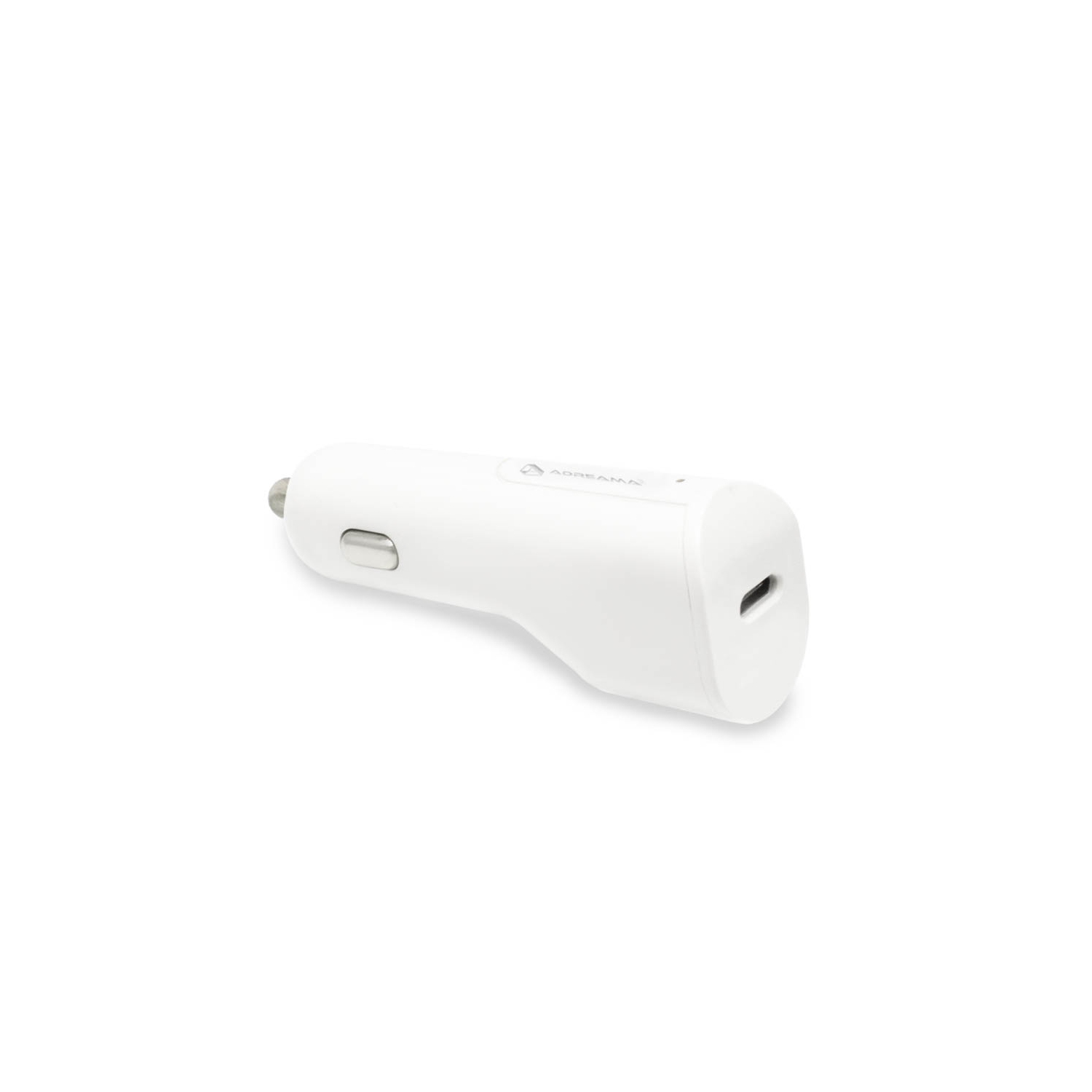 Adreama PD 3.0 Car Charger with USB-C port - White, 20W