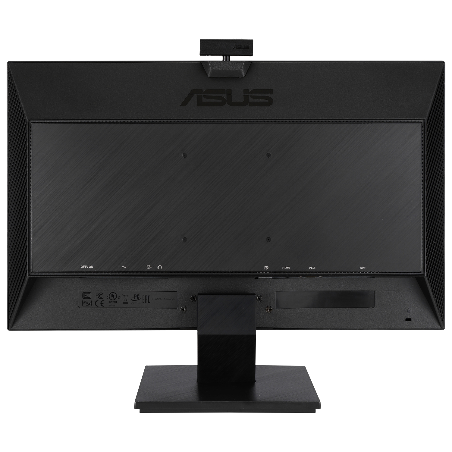 Boîte ouverte - moniteur professionnel DEL IPS HD intégrale 60&nbsp;Hz 24 po d'ASUS/5&nbsp;ms gris-gris et caméra Web intégrée - Noir