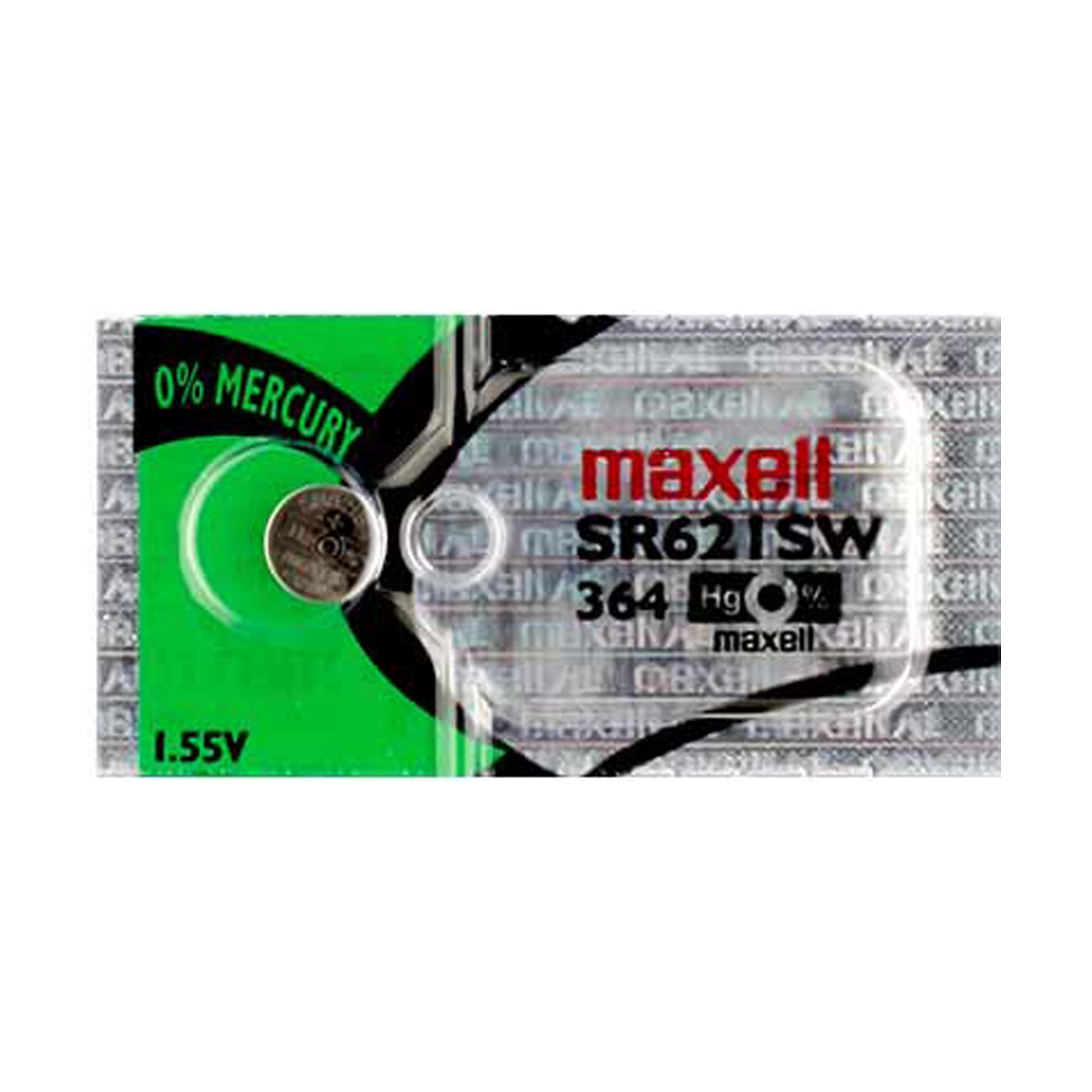 1 x Maxell 364 Watch Batteries, SR621SW or 363 Battery