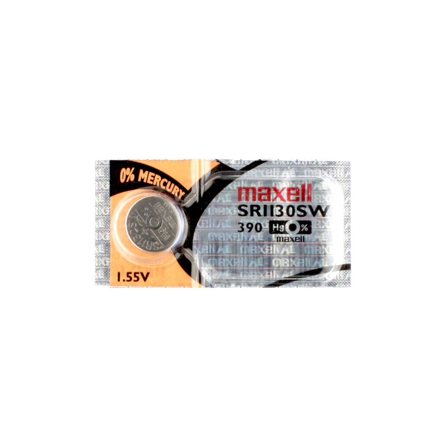 1 x Maxell 390 Watch Batteries, SR1130SW or 389 Battery