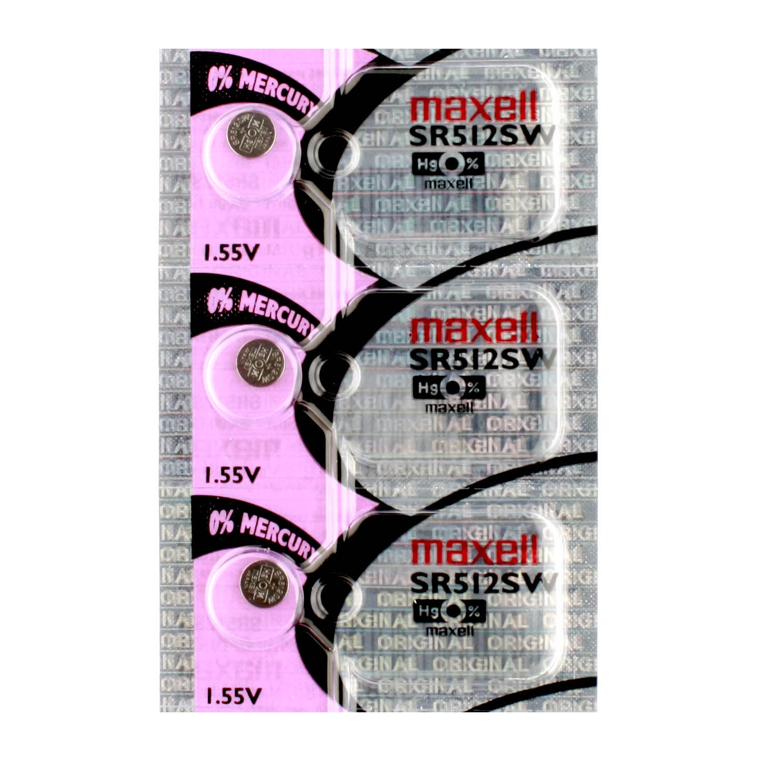 3 x Maxell 335 Watch Batteries, SR512SW Battery