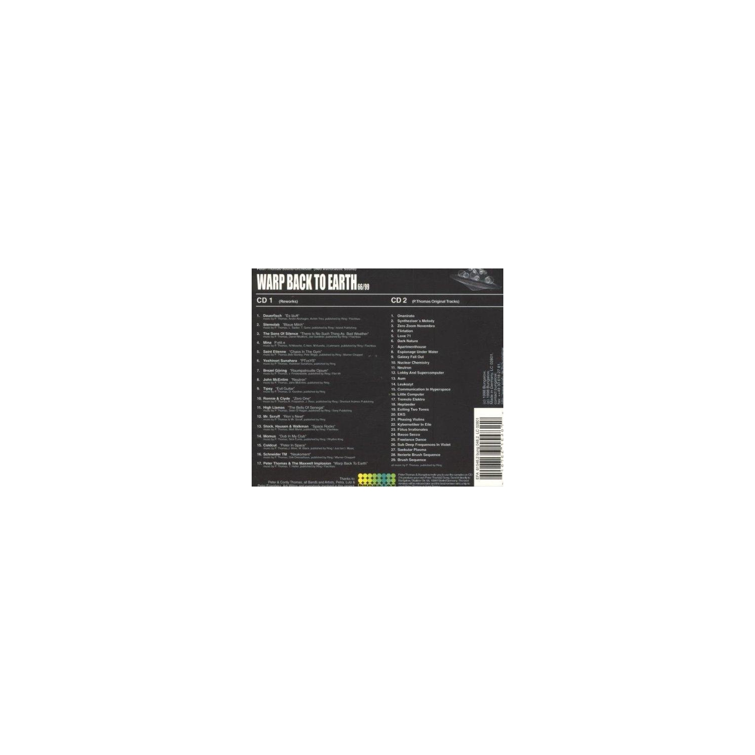 Warp Back to Earth [Audio CD] Thomas, Peter