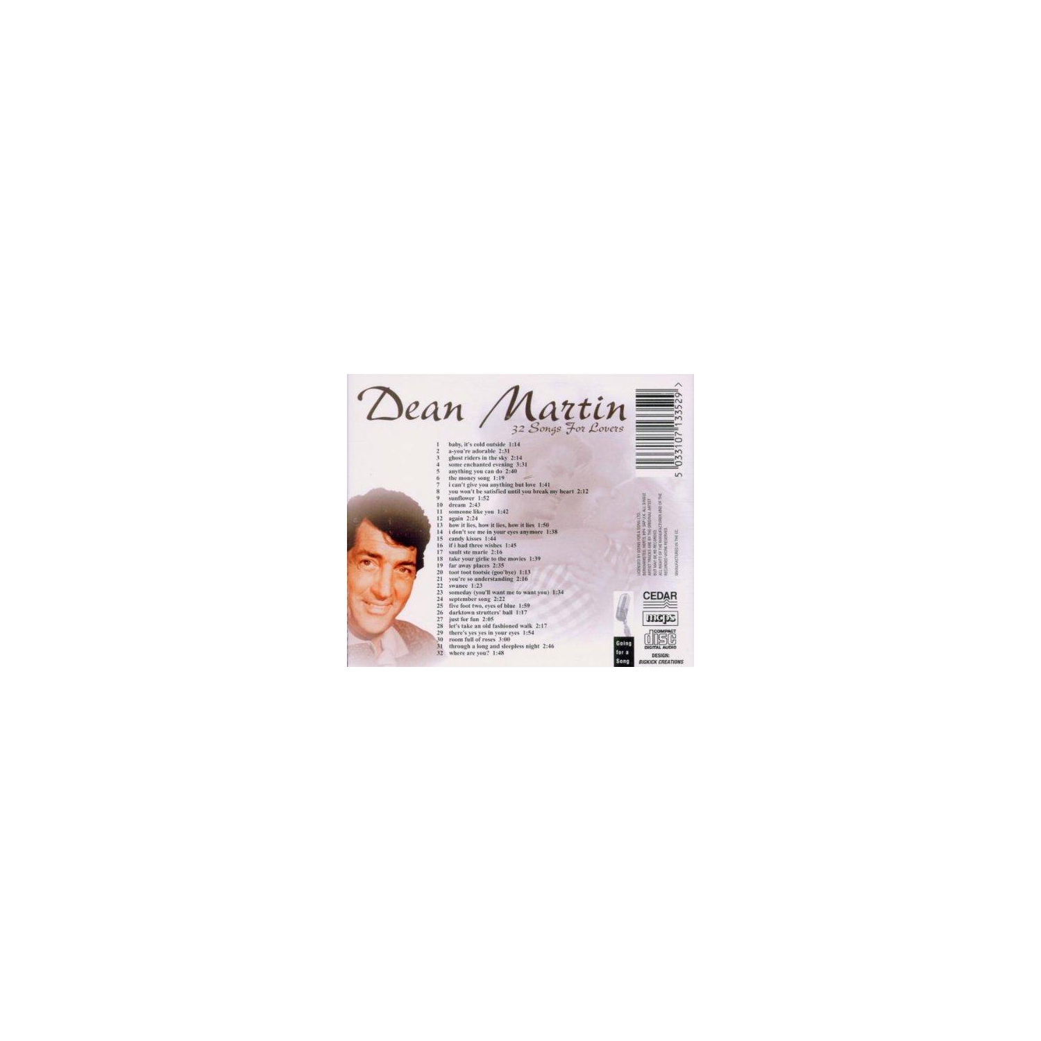 Songs for Lovers [Audio CD] Dean Martin