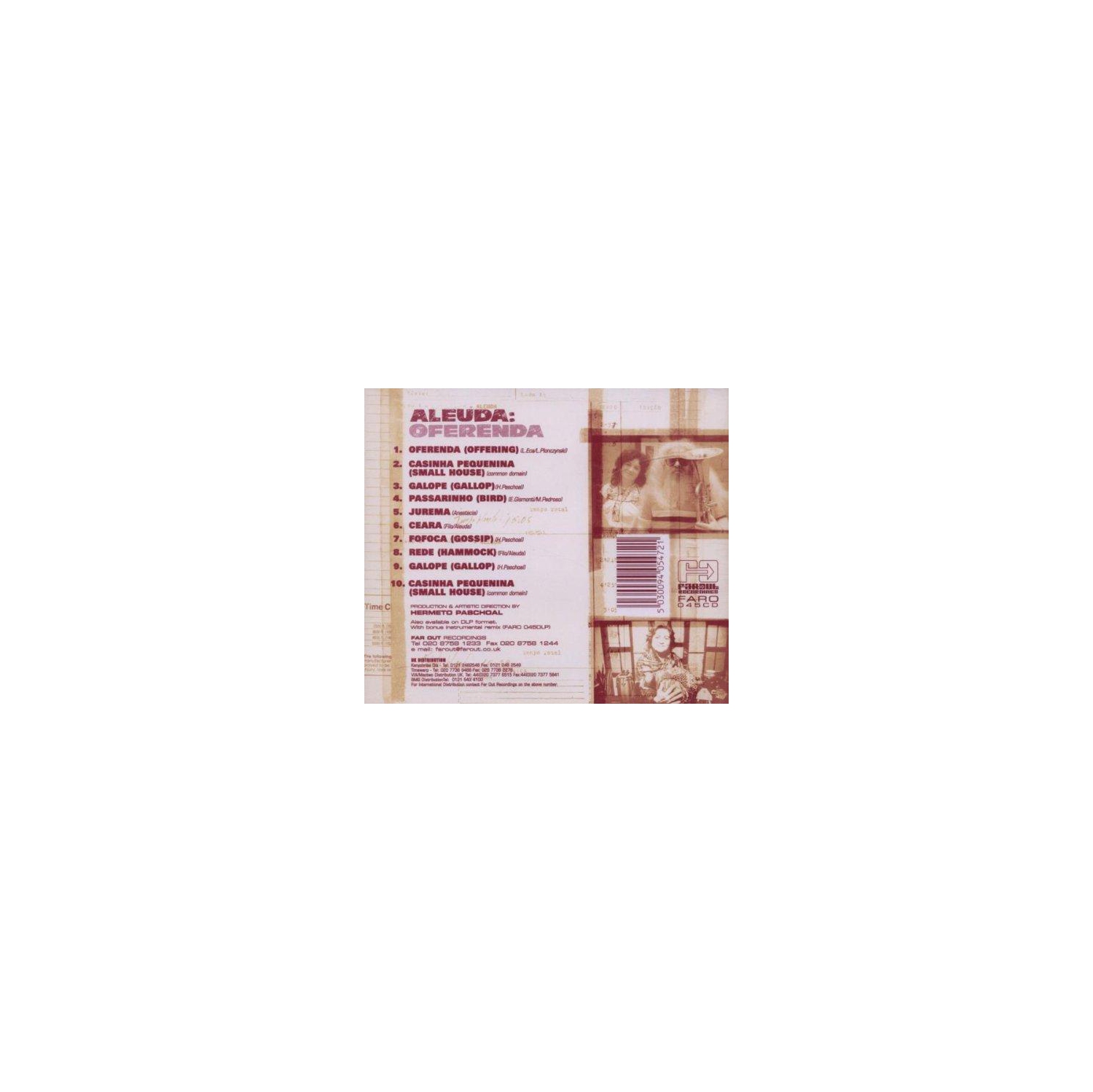 Oferenda [Audio CD] Aleuda and Hermeto Pascoal