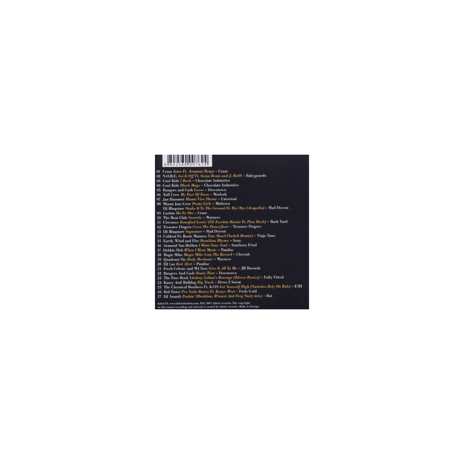 Fabriclive 38 : [Audio CD] CRAZE