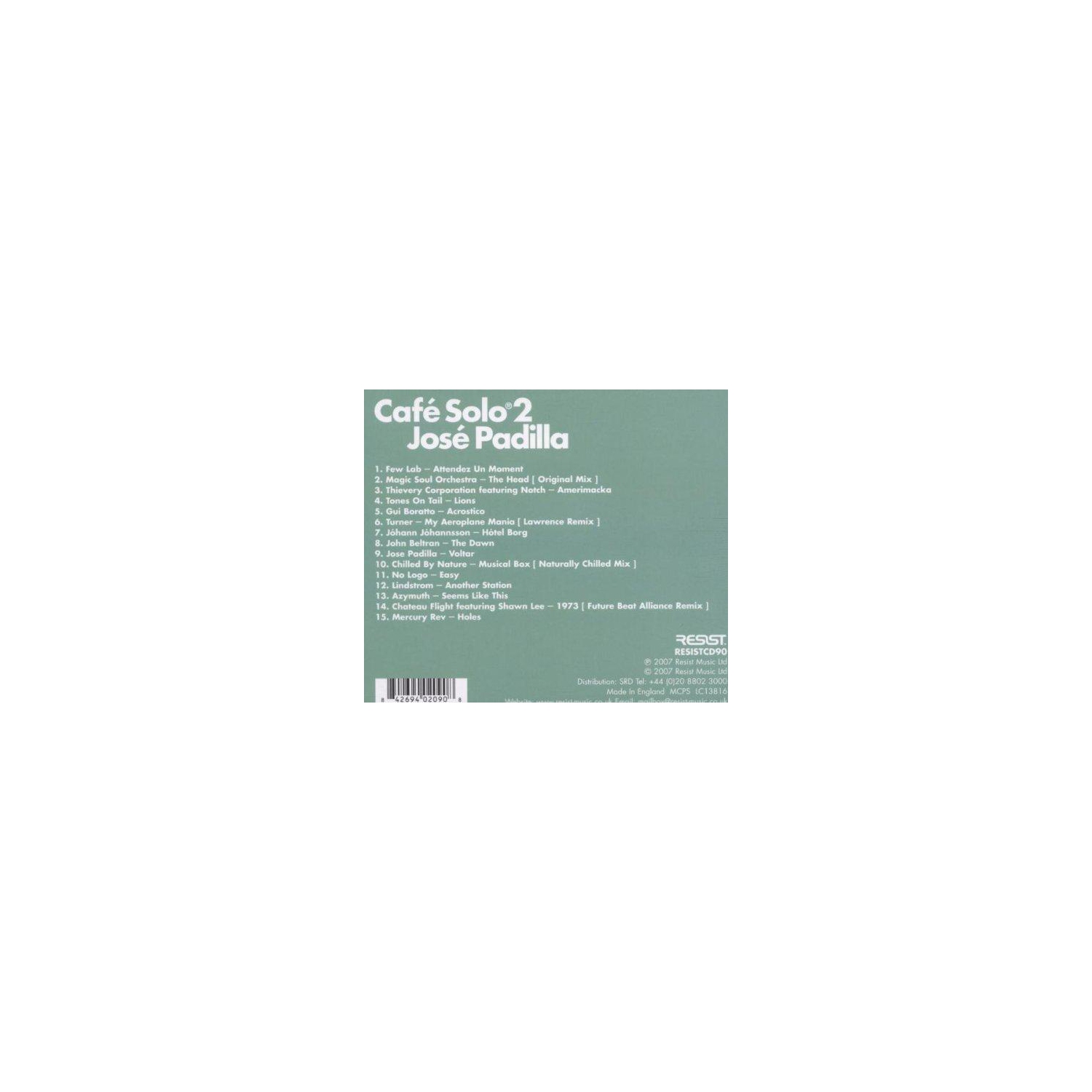 Cafe Solo 2 [Audio CD] Padilla, Jose