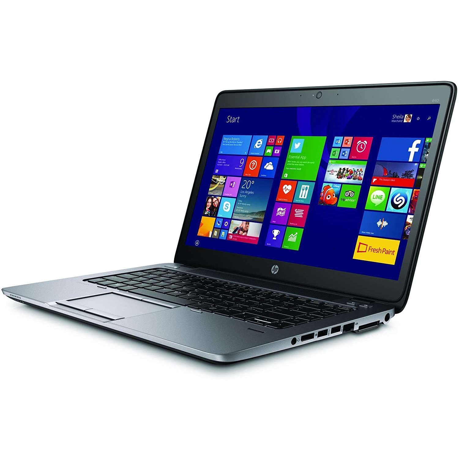Refurbished (Good) - HP EliteBook 840 G2 14" Business Notebook Laptop - Intel Core i5-5300U, 16GB RAM DDR3, 500GB SSD, Windows 10 Professional