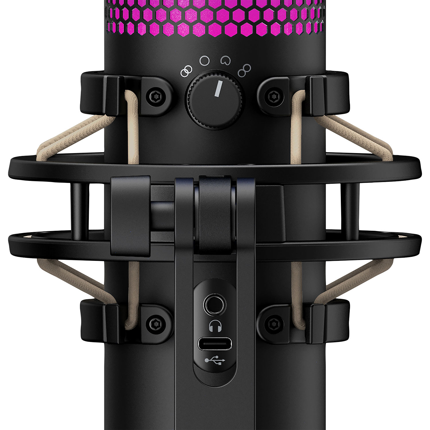 HyperX QuadCast S RGB USB Condenser Microphone - Black | Best Buy