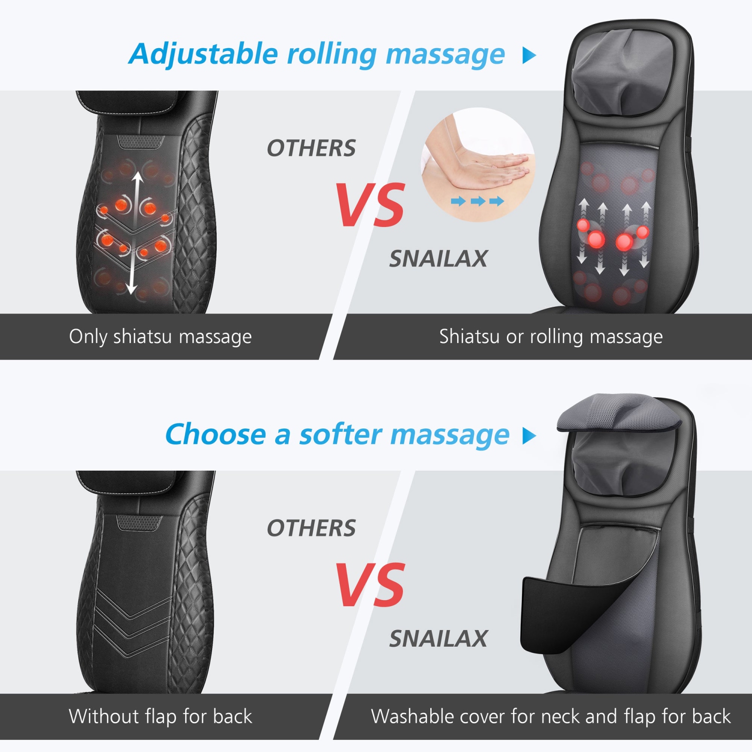 Snailax shiatsu neck & discount back massager with heat review