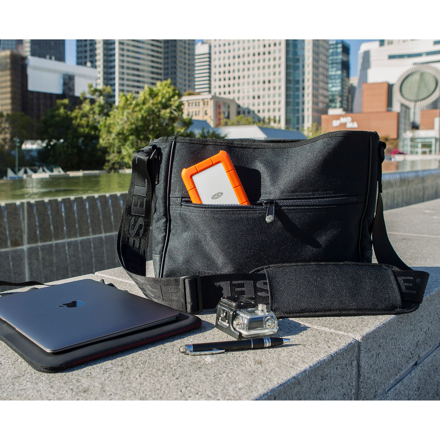 LaCie Rugged 5TB USB-C Portable External Hard Drive for PC/Mac - Orange