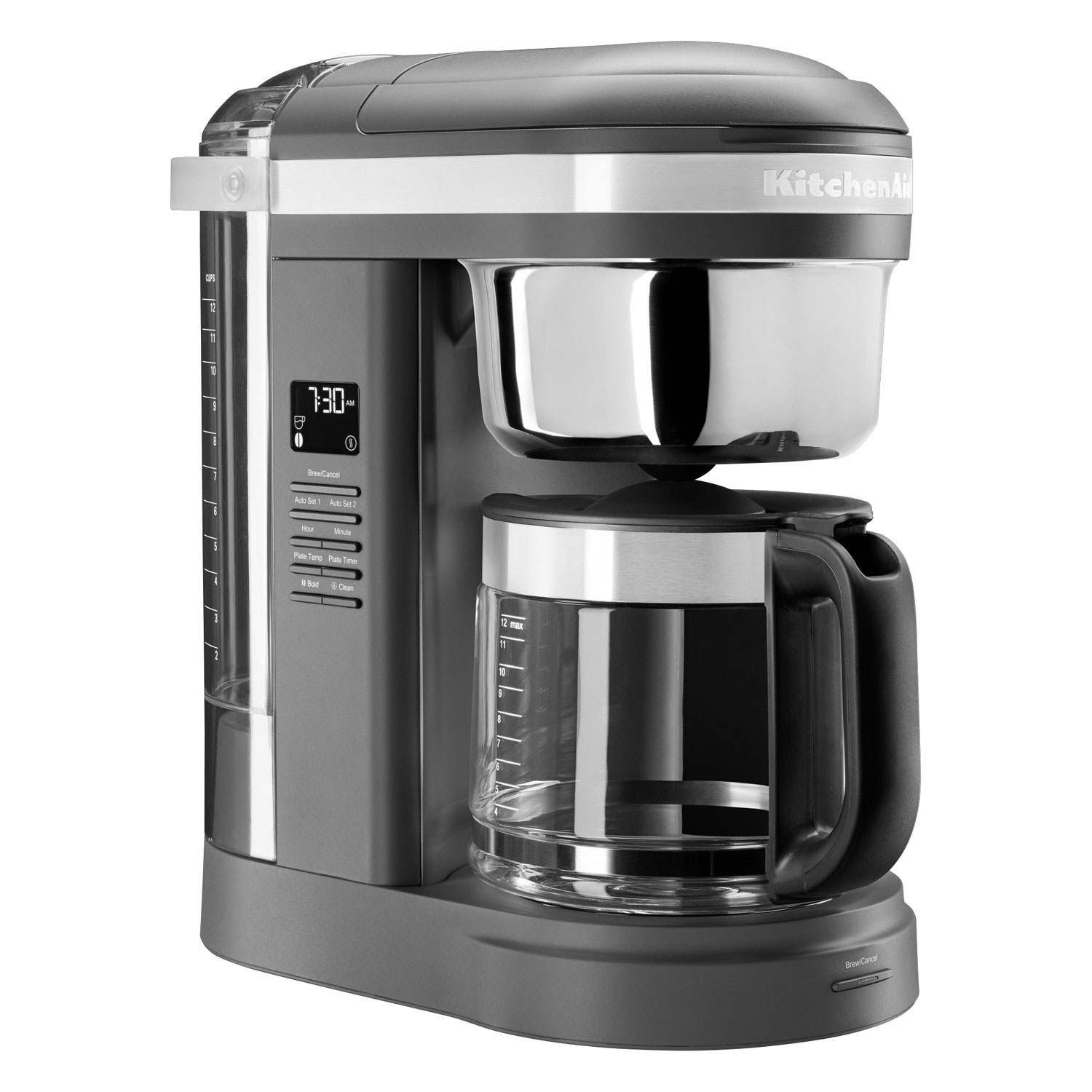 KitchenAid Programmable Drip Coffee Maker - 12 Cups - Matte Grey