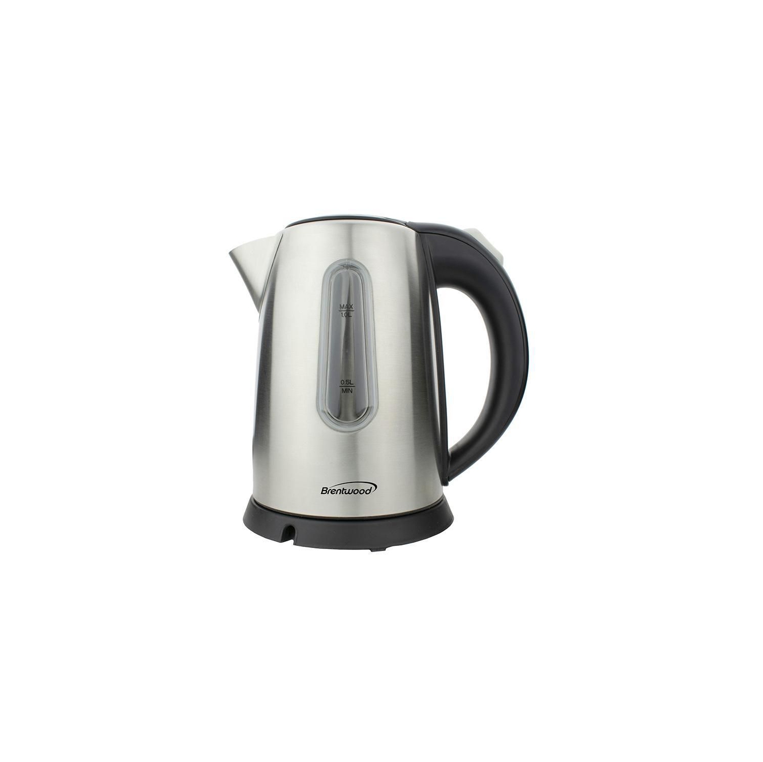 Bouilloire électrique sans fil en acier inoxydable de 1 L de Brentwood