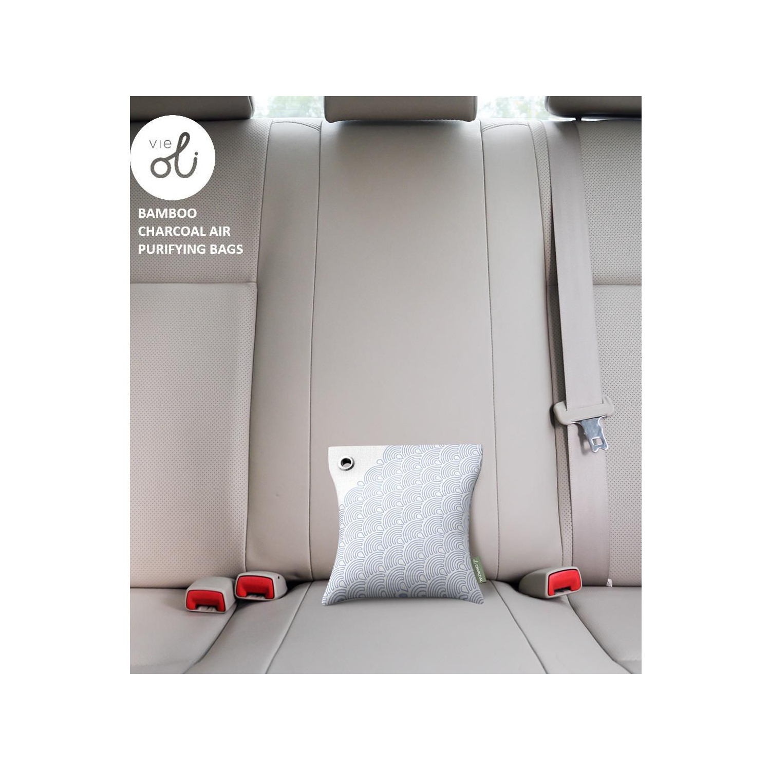 VieOli Portable Charcoal Bag Air Filter Set - 2 x 75g 1 x 200g