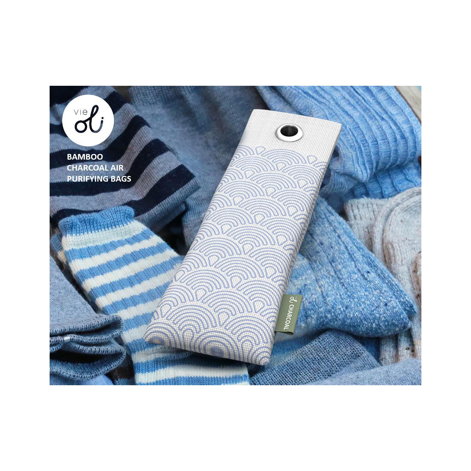 VieOli Portable Charcoal Bag Air Filter Set - 2 x 75g 1 x 200g