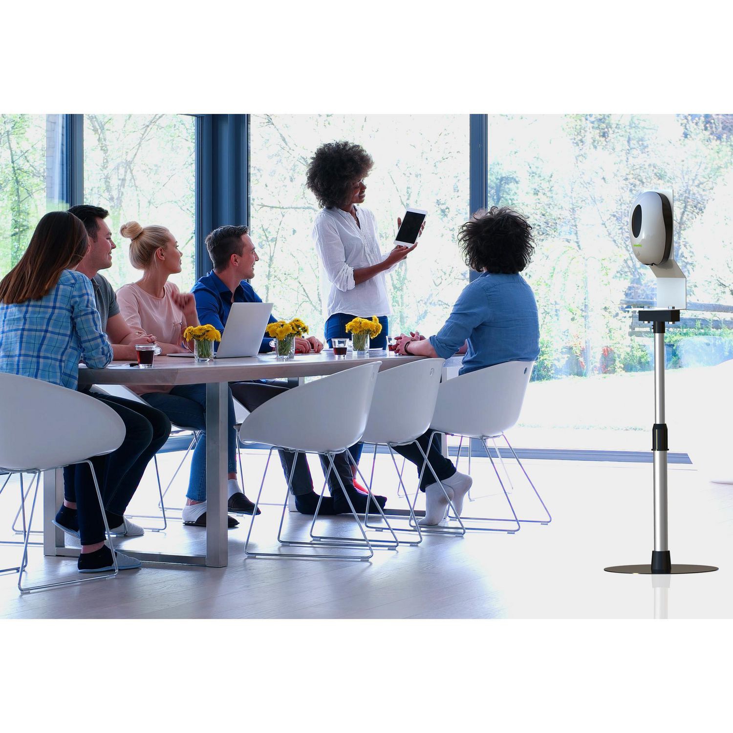 Cleanology Heavy Duty Auto Dispensing Portable Soap or Santizer Stand Station