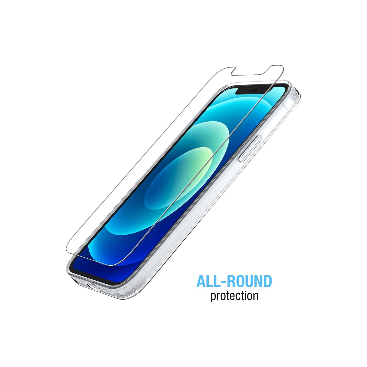 Protecteur d’écran pour iPhone iPhone 12 Mini de 5.4 po, pellicule en verre trempé, paq./2