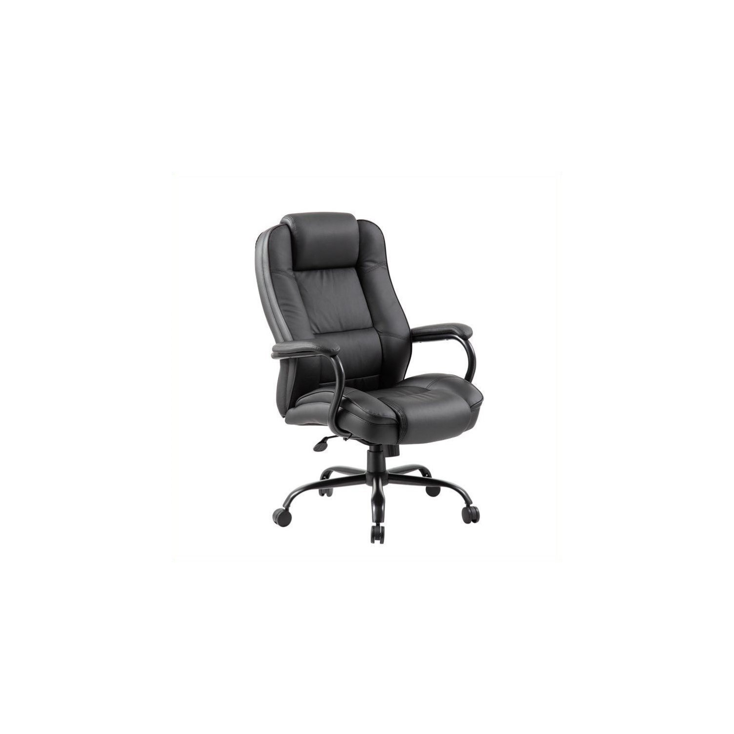 Scranton & Co Faux Leather Heavy Duty Executive Office Chair in Black