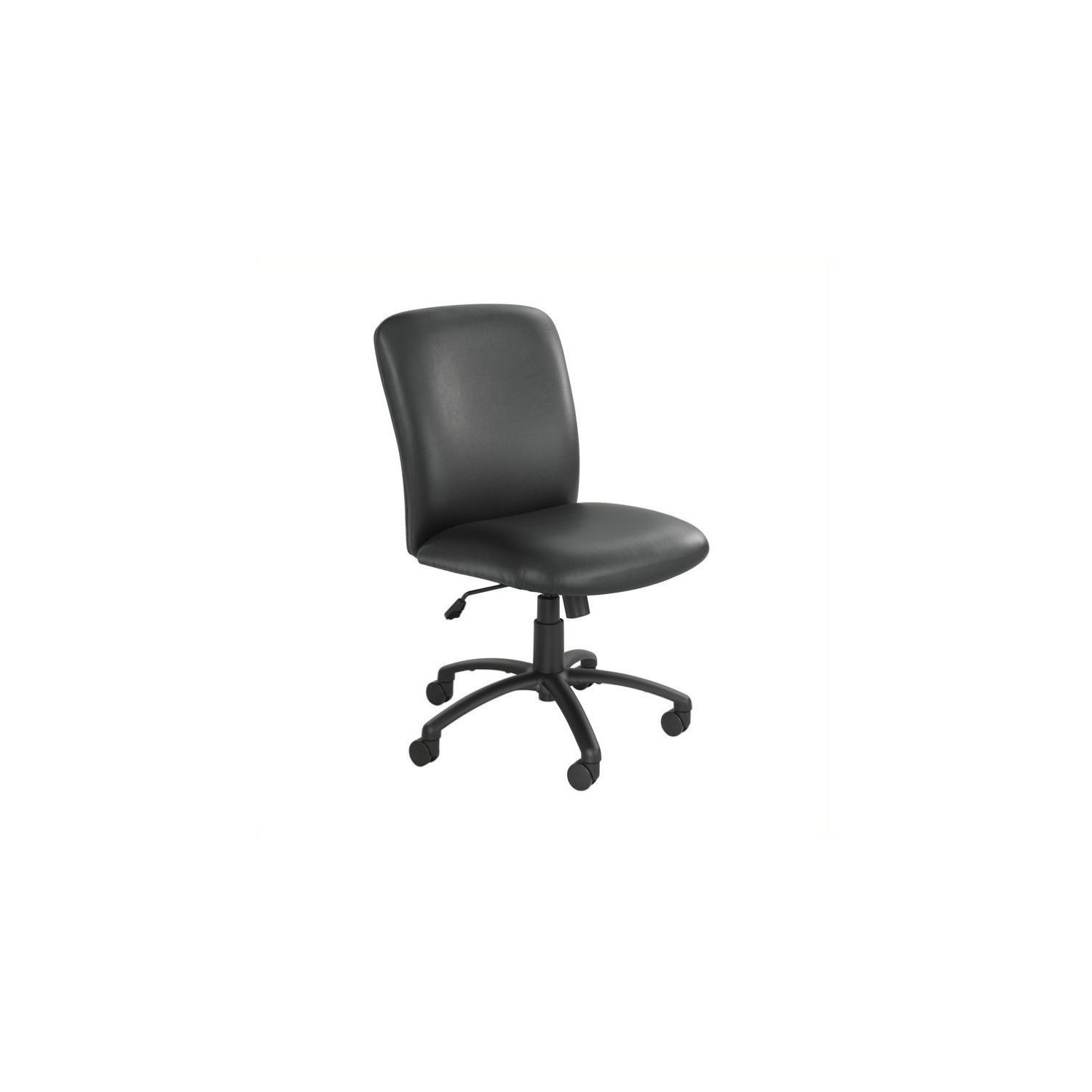Scranton & Co Big and Tall High Back Task Office Chair in Black Vinyl