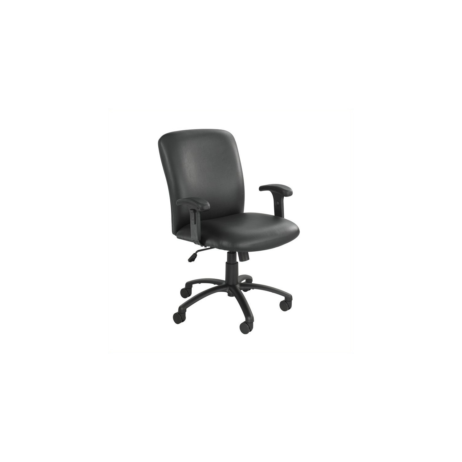 Scranton & Co Big and Tall High Back Task Office Chair in Black Vinyl