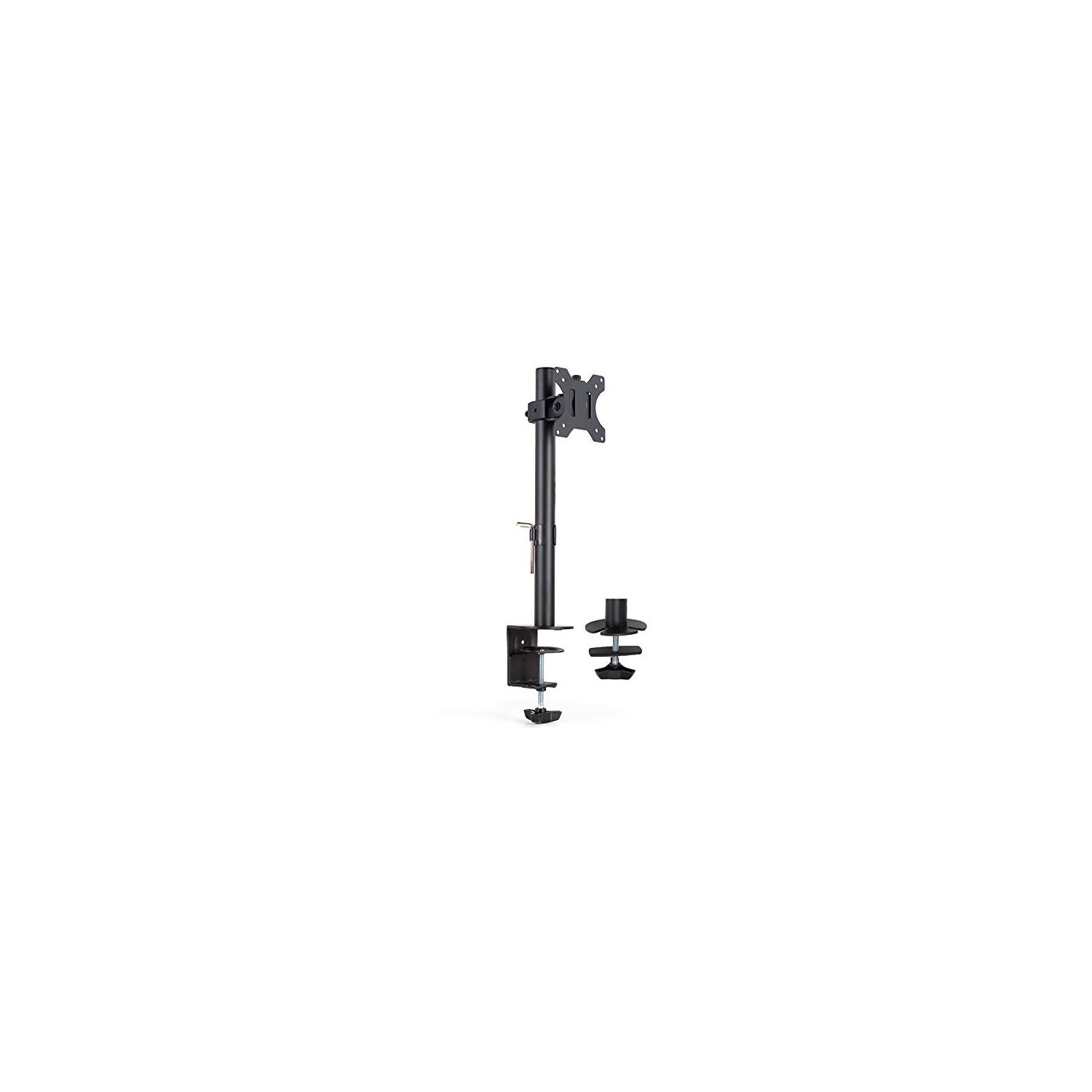 VIVO Single Monitor Adjustable Tilt Desk Mount Stand for 1 LCD Screen up to 27"