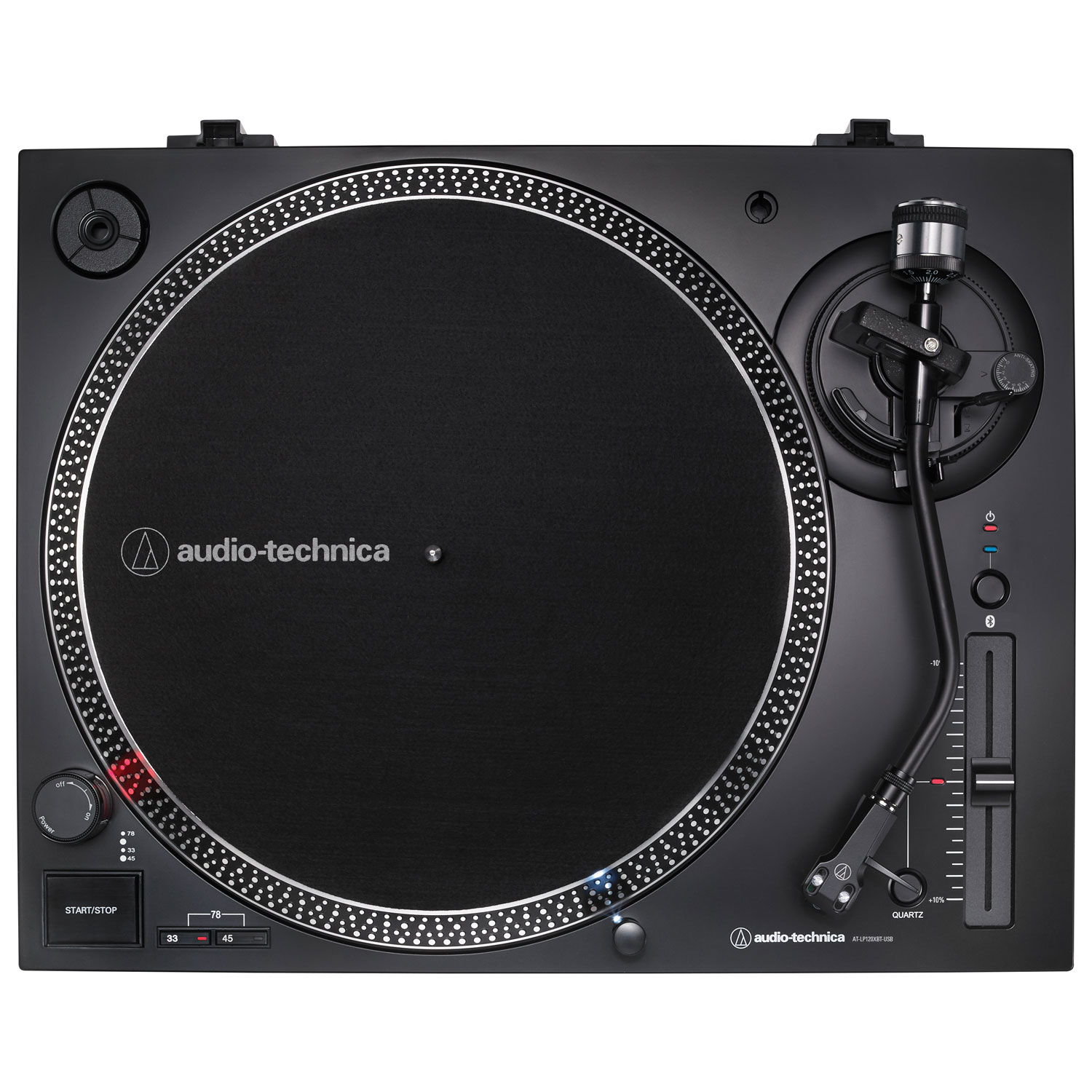 Tourne-disque USB à entraînement direct AT-LP120XBT-USB d'Audio Technica avec Bluetooth
