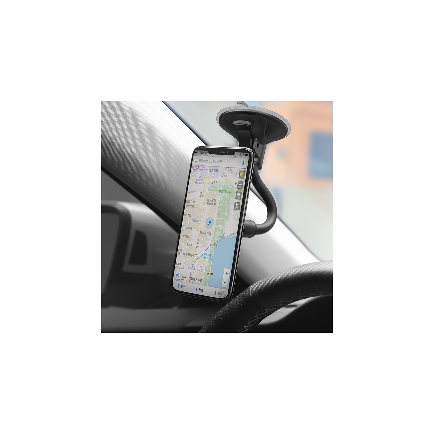 Universal Dashboard Magnetic Car Cell Phone Holder Mount, Hands Free Sticky Suction Cup Windshield Window for Cellphones
