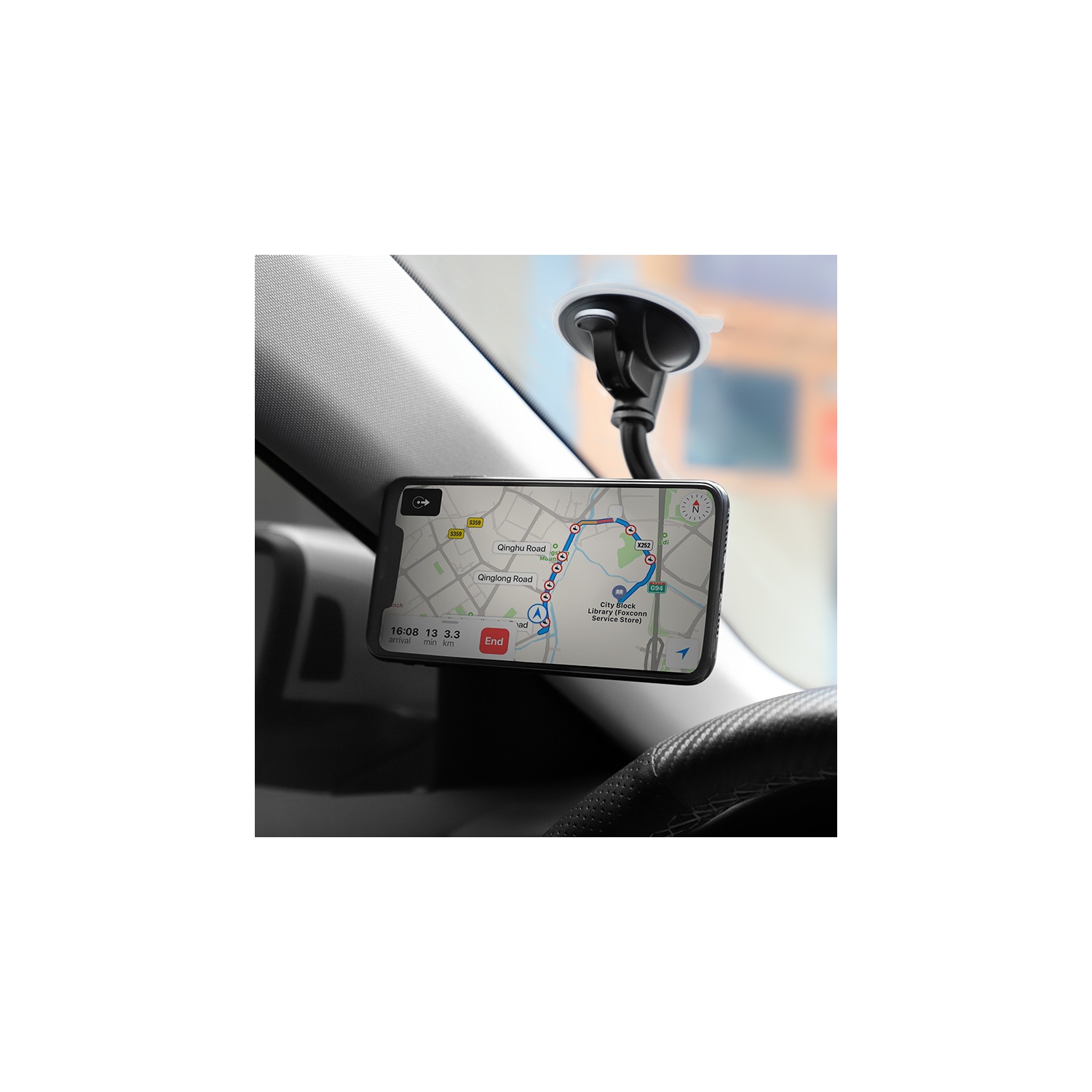 Support magnétique universel pour téléphone cellulaire tableau de bord, fenêtre à ventouse pour pare-brise mains libres à ventouse pour téléphones