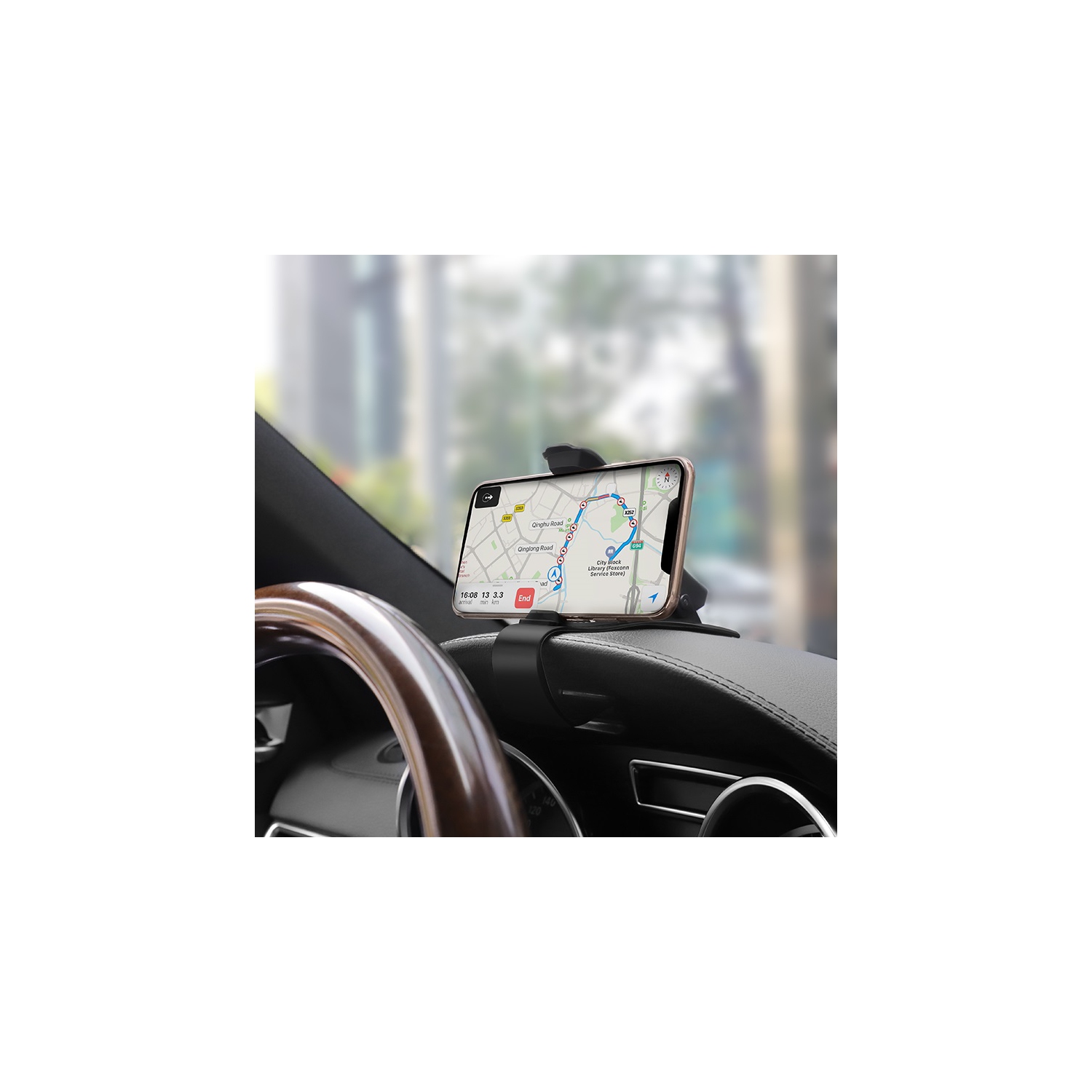 Universal Dashboard Magnetic Car Cell Phone Holder Mount, Hands Free Clip Mount on Dashboard for Cellphones