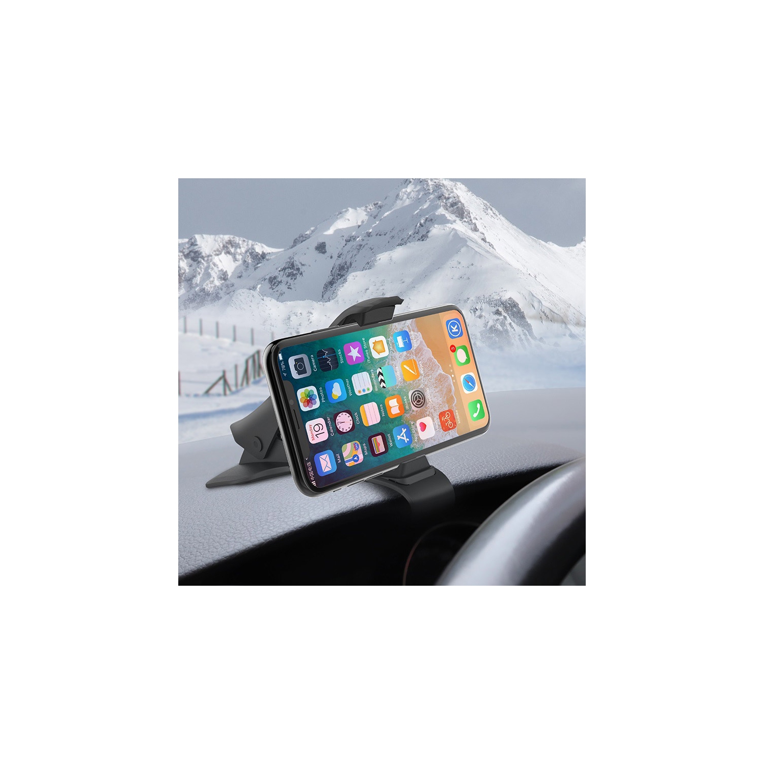 Universal Dashboard Magnetic Car Cell Phone Holder Mount, Hands Free Clip Mount on Dashboard for Cellphones
