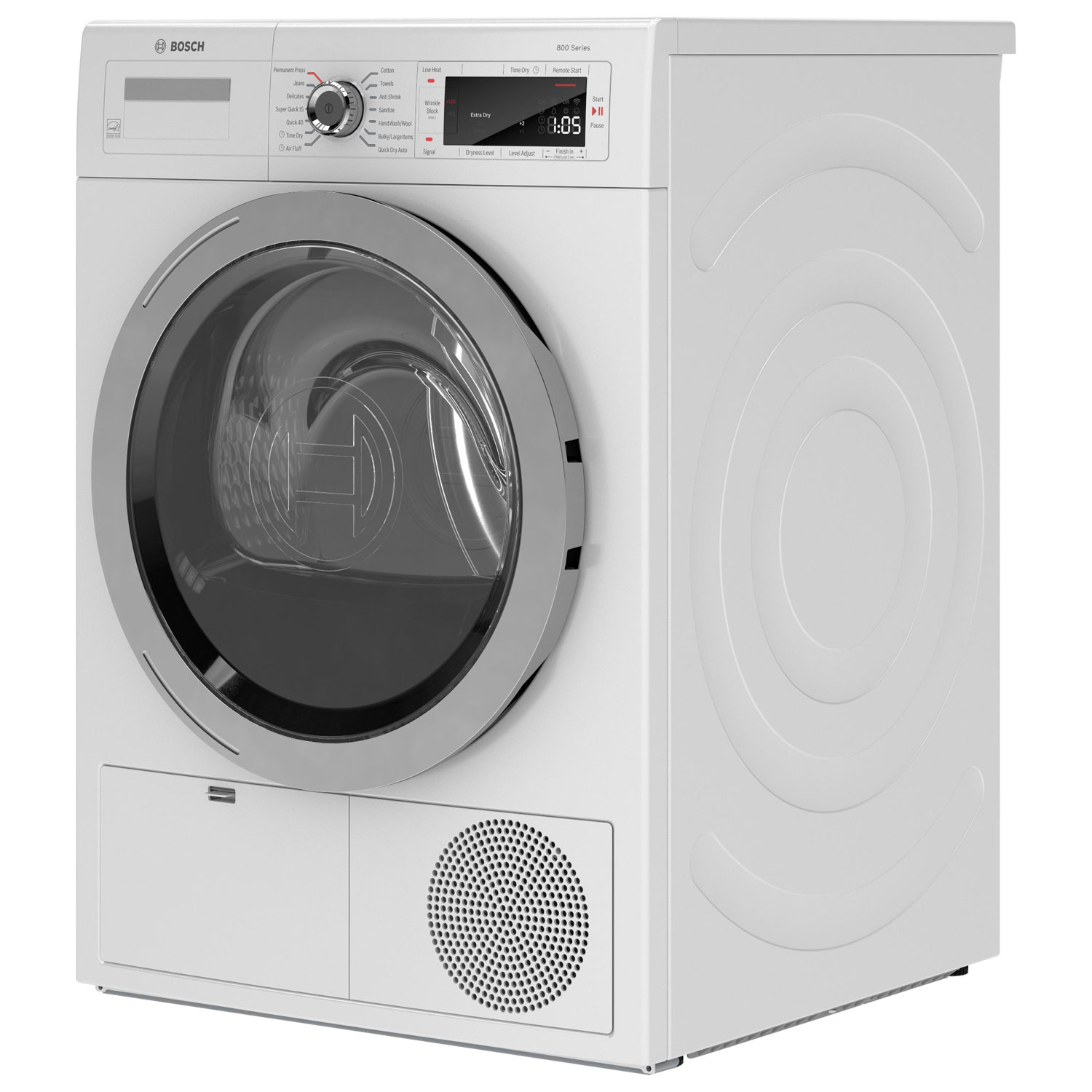 Bosch 800 Series 4.0 Cu. Ft. Electric Dryer WTG865H4UC White