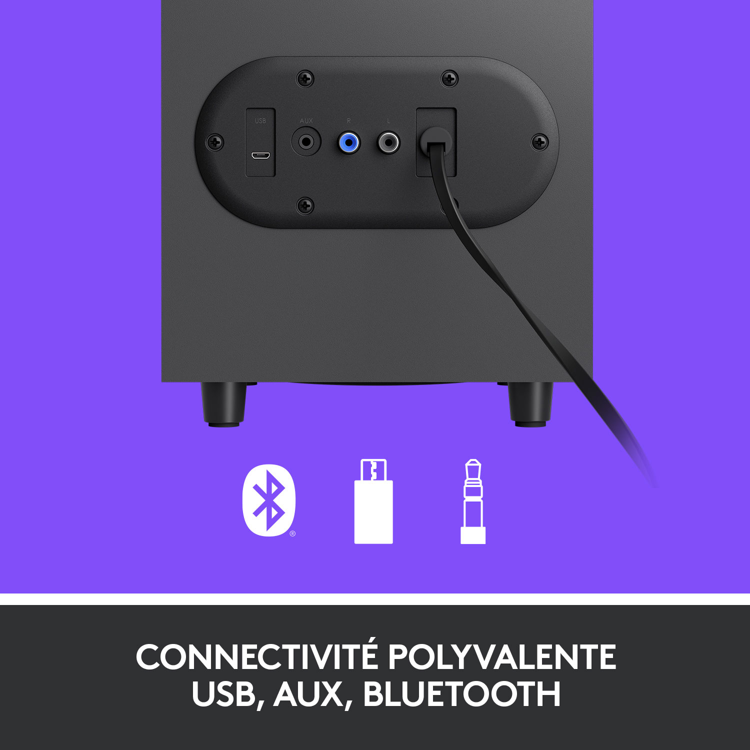 Système de haut-parleurs d'ordinateur 2.1 Bluetooth Z407 de Logitech