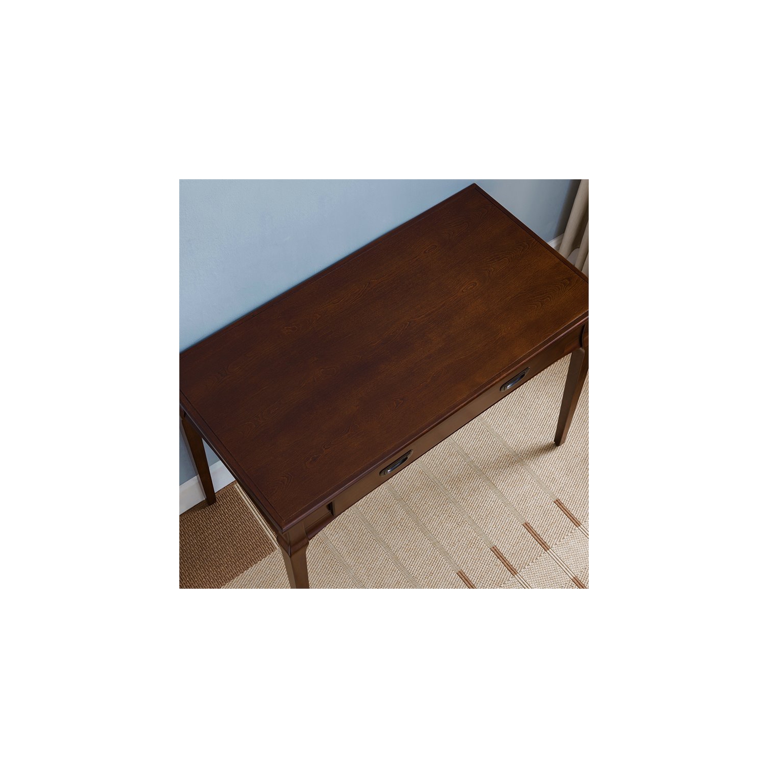 Leick Home Stratus Computer Desk in Heartwood Cherry