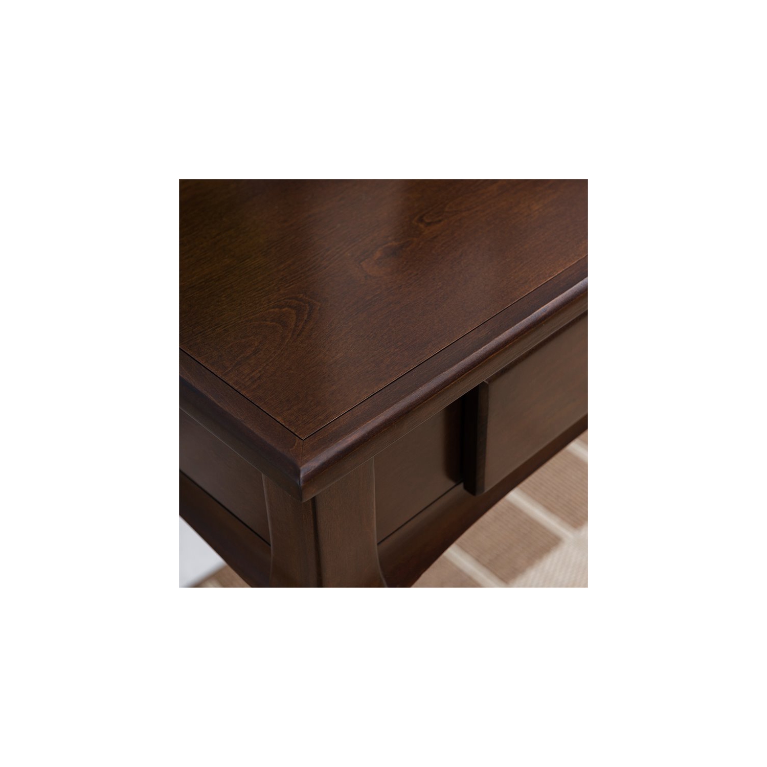 Leick Home Stratus Computer Desk in Heartwood Cherry