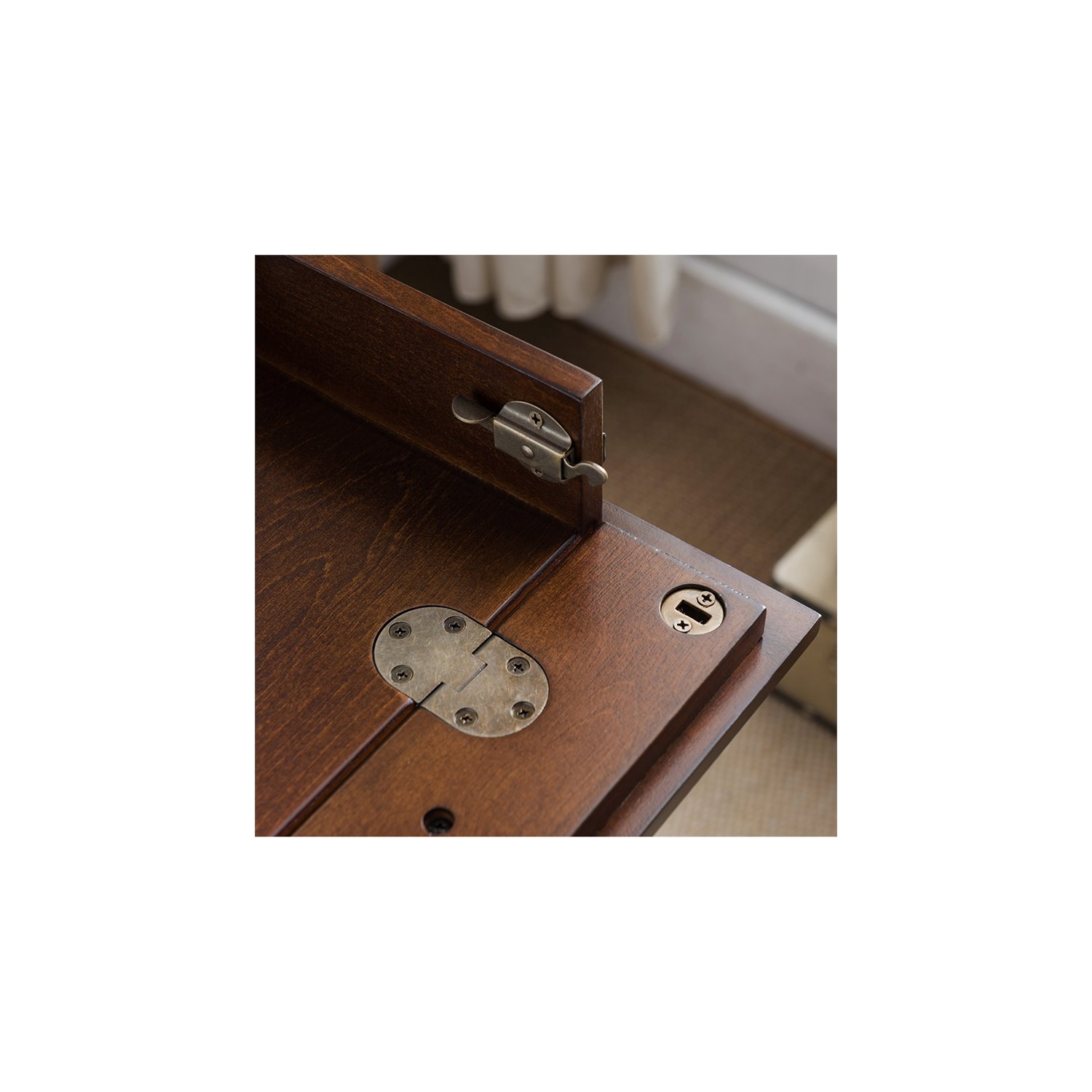 Leick Home Stratus Computer Desk in Heartwood Cherry