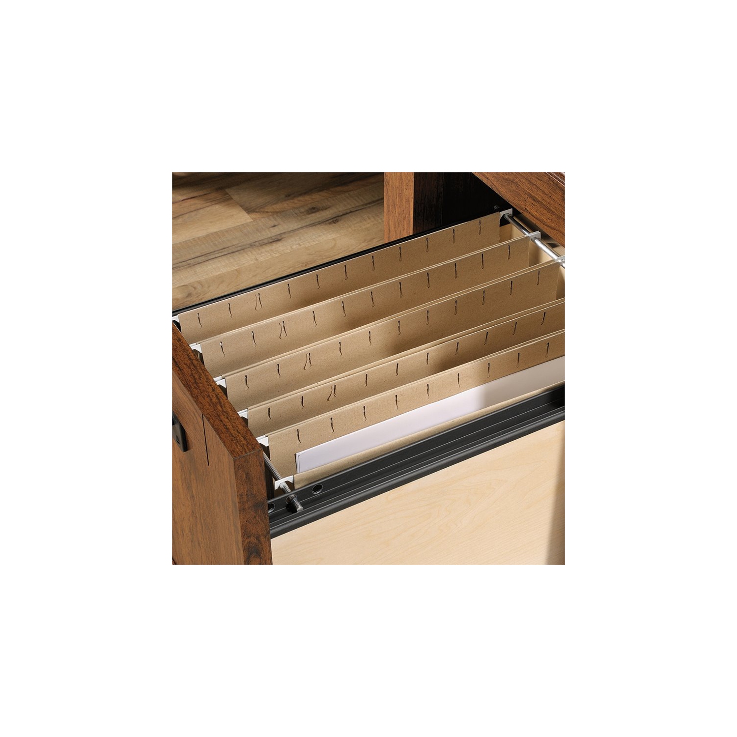 Sauder – Bureau d’ordinateur Carson Forge, cerisier de Washington