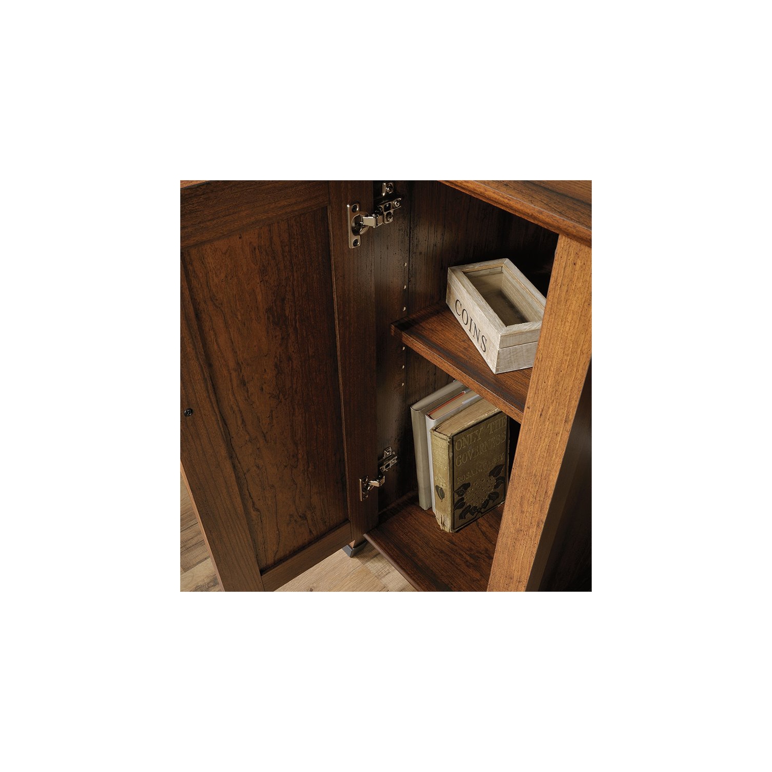 Sauder – Bureau d’ordinateur Carson Forge, cerisier de Washington