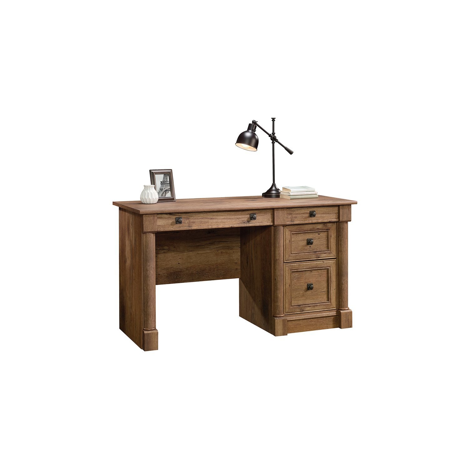 Pemberly Row Computer Desk in Vintage Oak