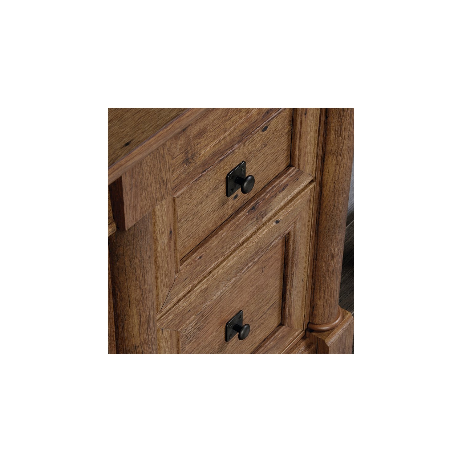 Pemberly Row Computer Desk in Vintage Oak