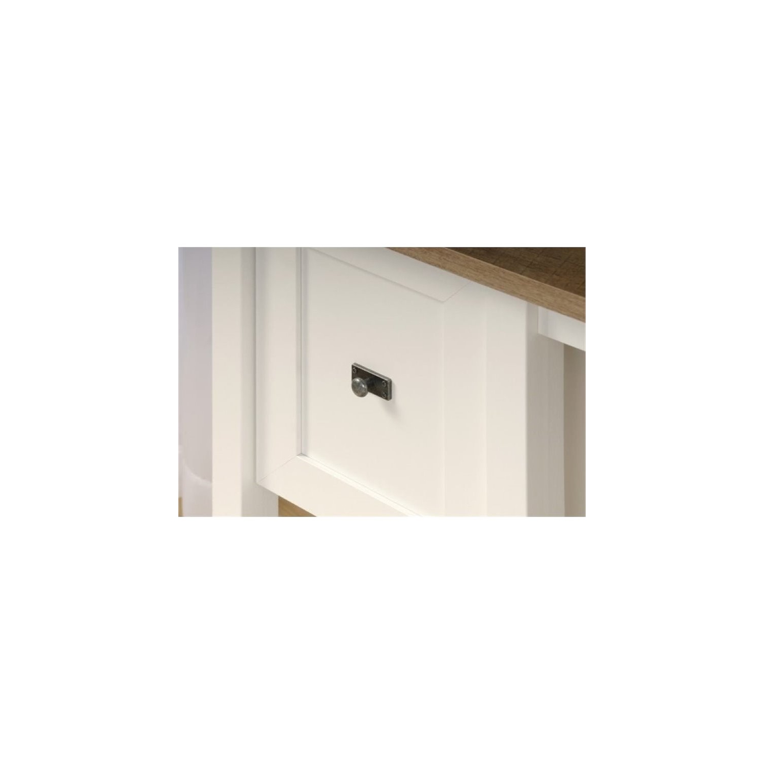 Bowery Hill Home Office Desk in Soft White