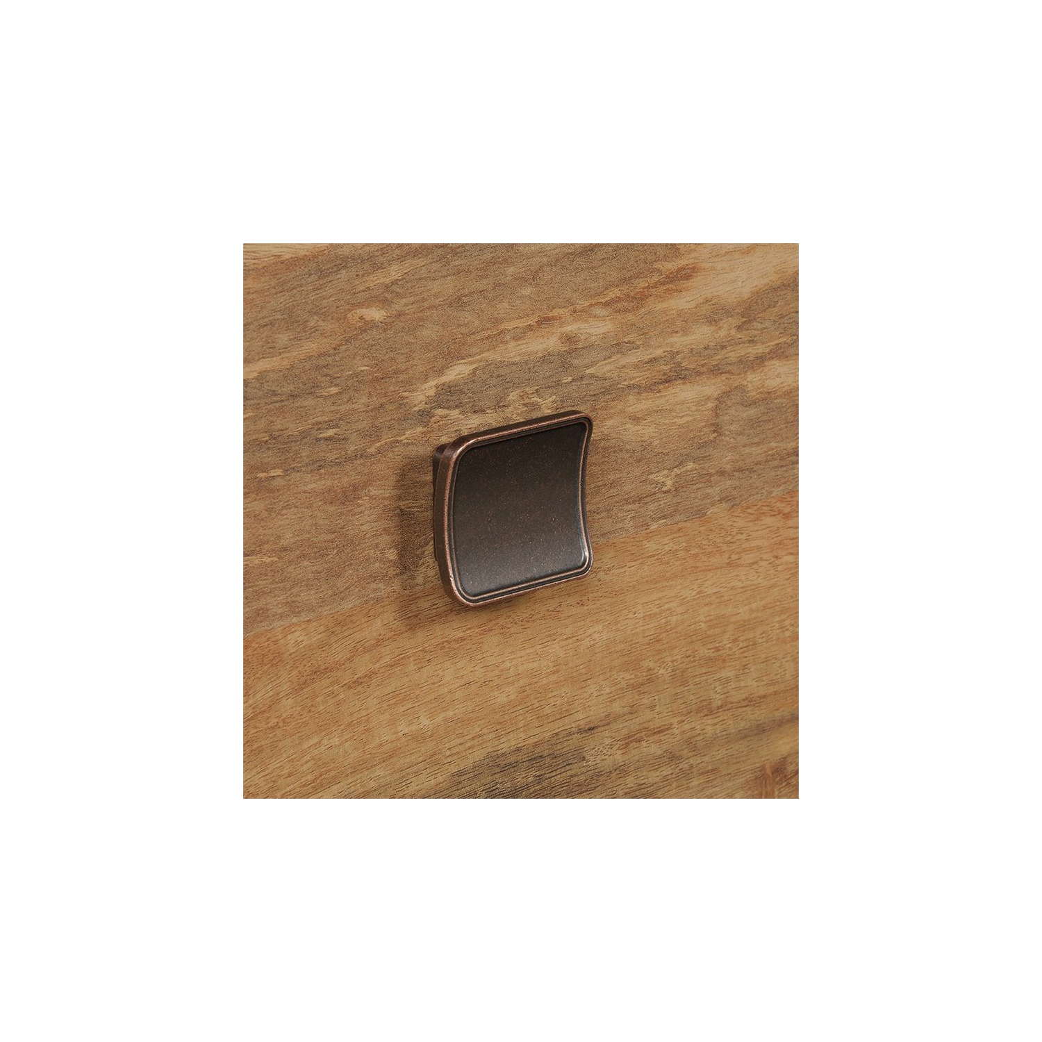 Sauder – Bureau en L Cannery Bridge en bois d’ingénierie, mangue sindoori/naturel